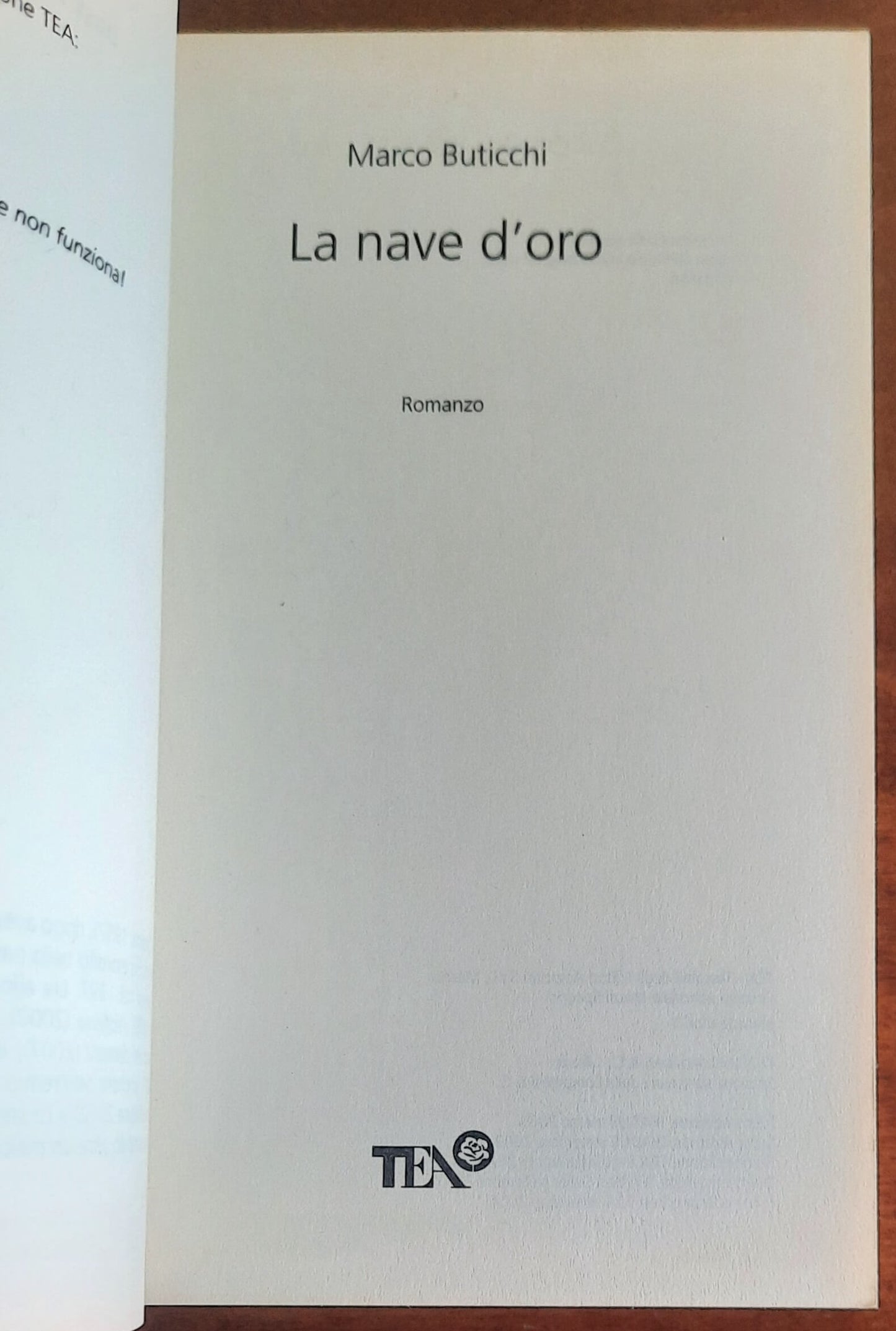 La nave d’oro - di Marco Buticchi - TEA
