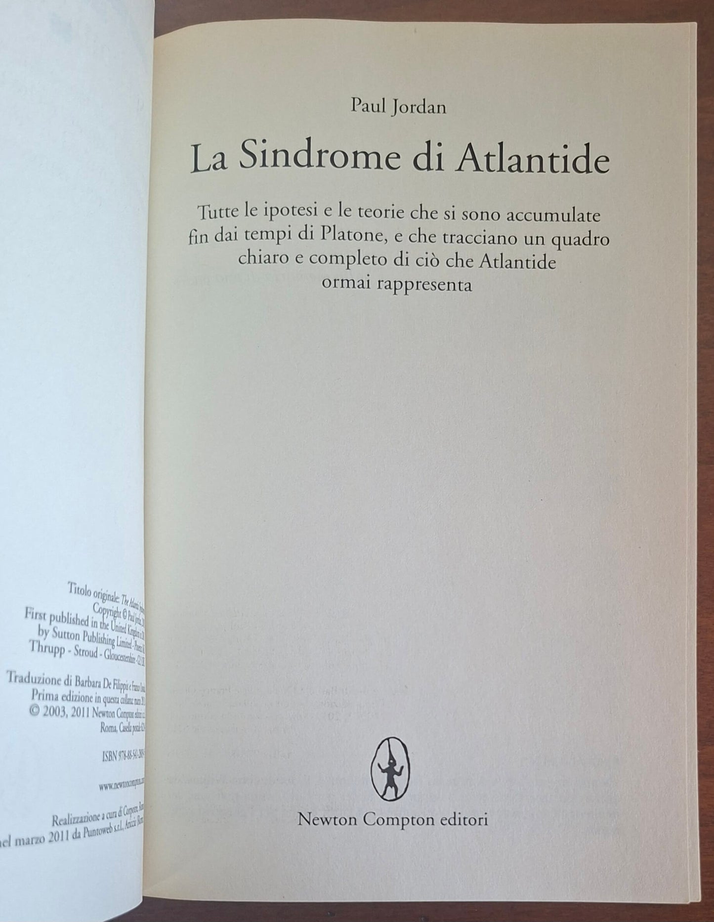 La sindrome di Atlantide - Paul Jordan - Newton Compton