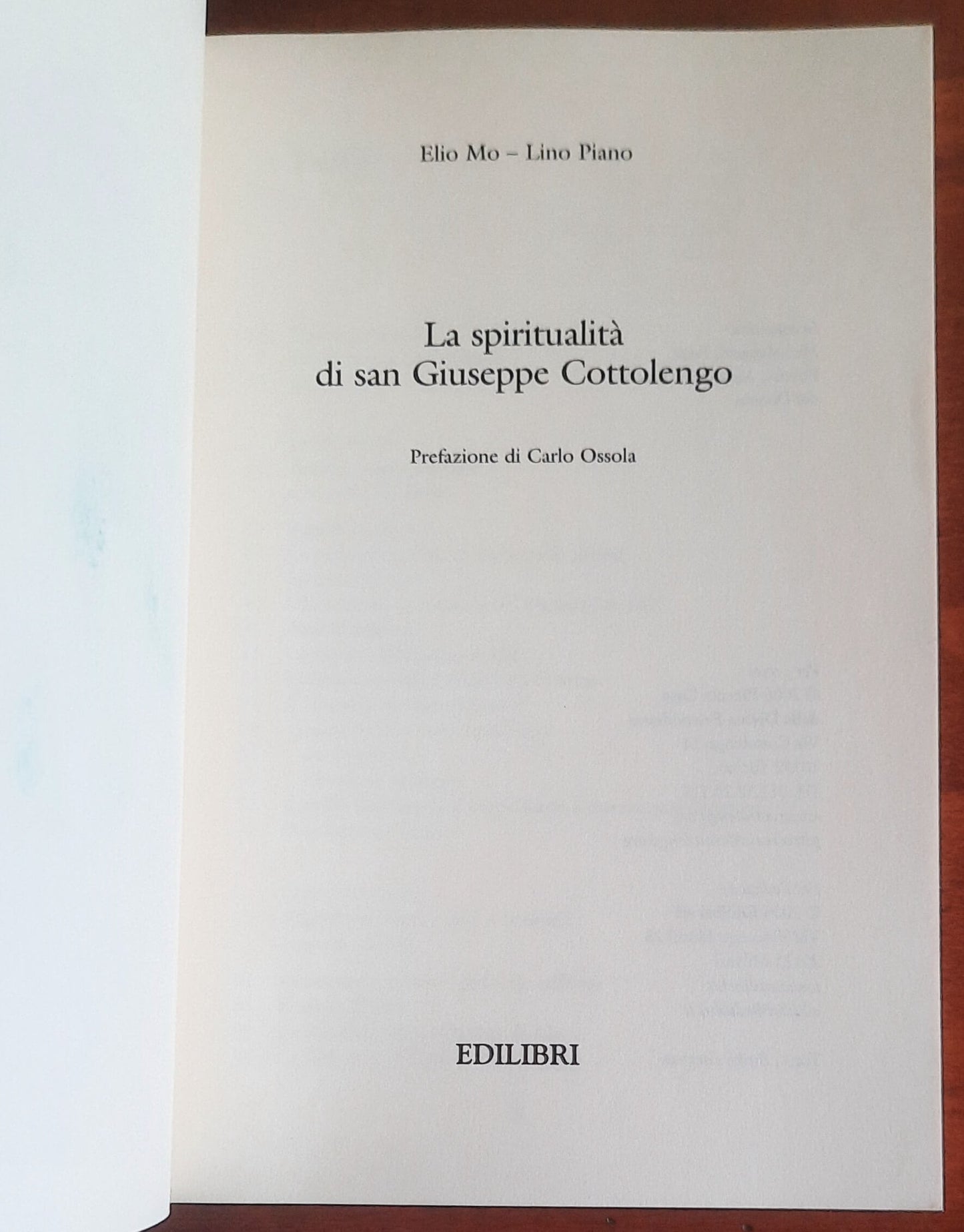 La spiritualità di San Giuseppe Cottolengo - Edilibri Srl