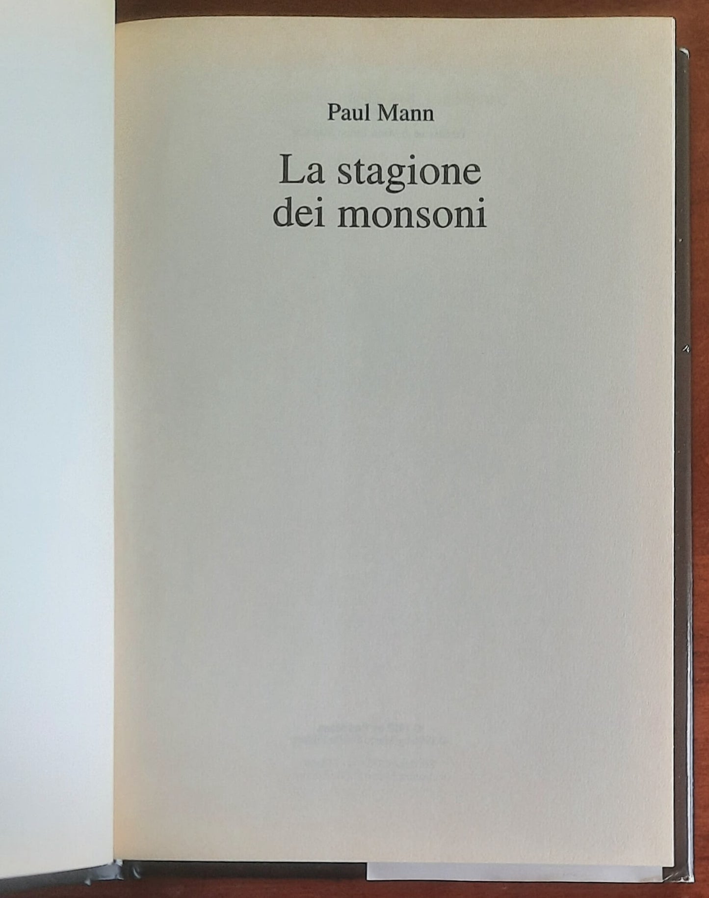 La stagione dei monsoni - di Paul Mann - CDE