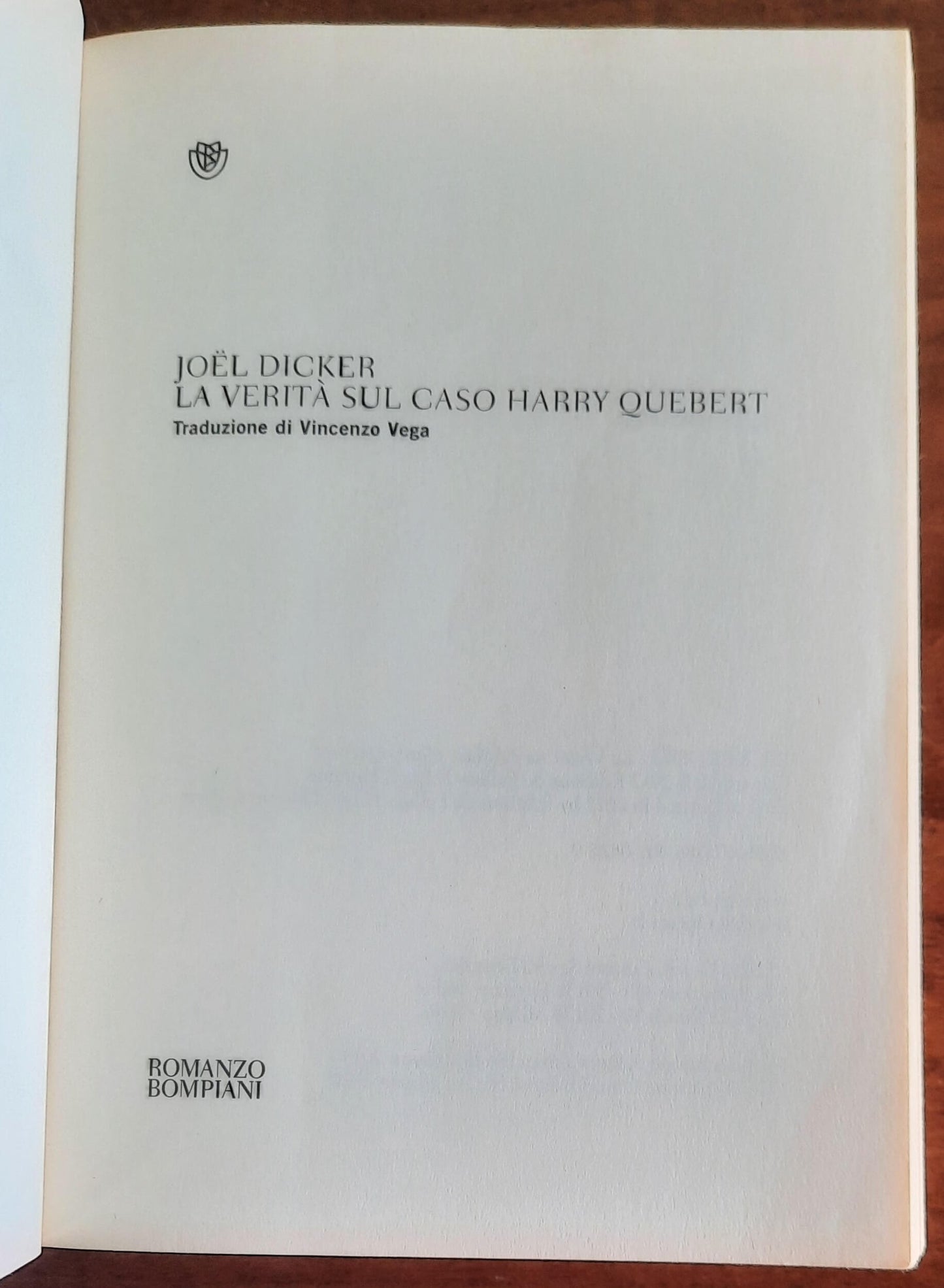 La verità sul caso Harry Quebert - Bompiani