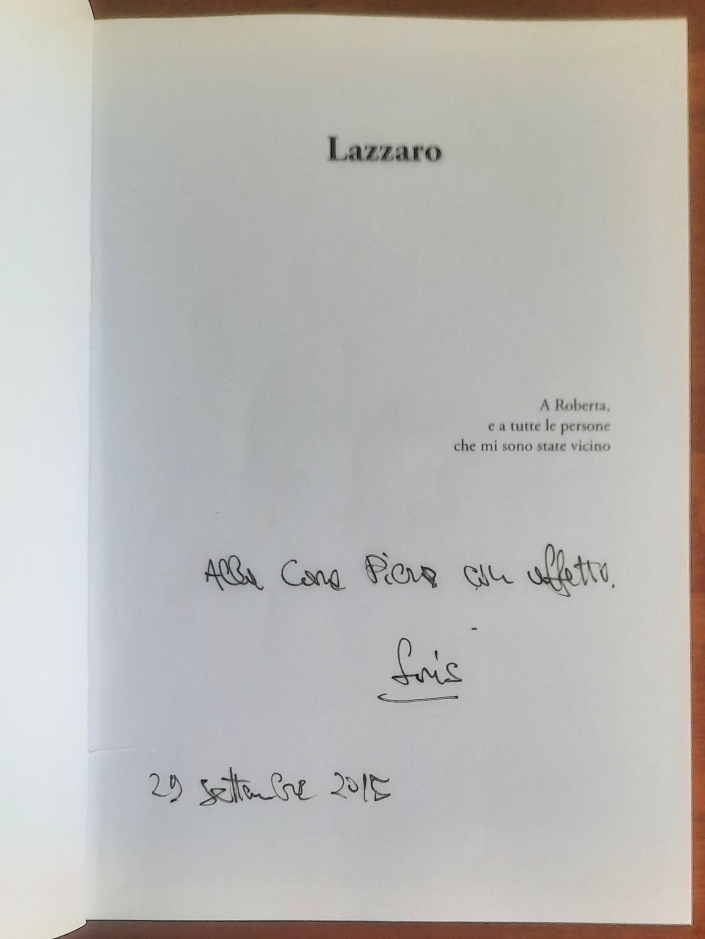 Lazzaro l'uomo che aveva perso il passato - di Loris Mauro