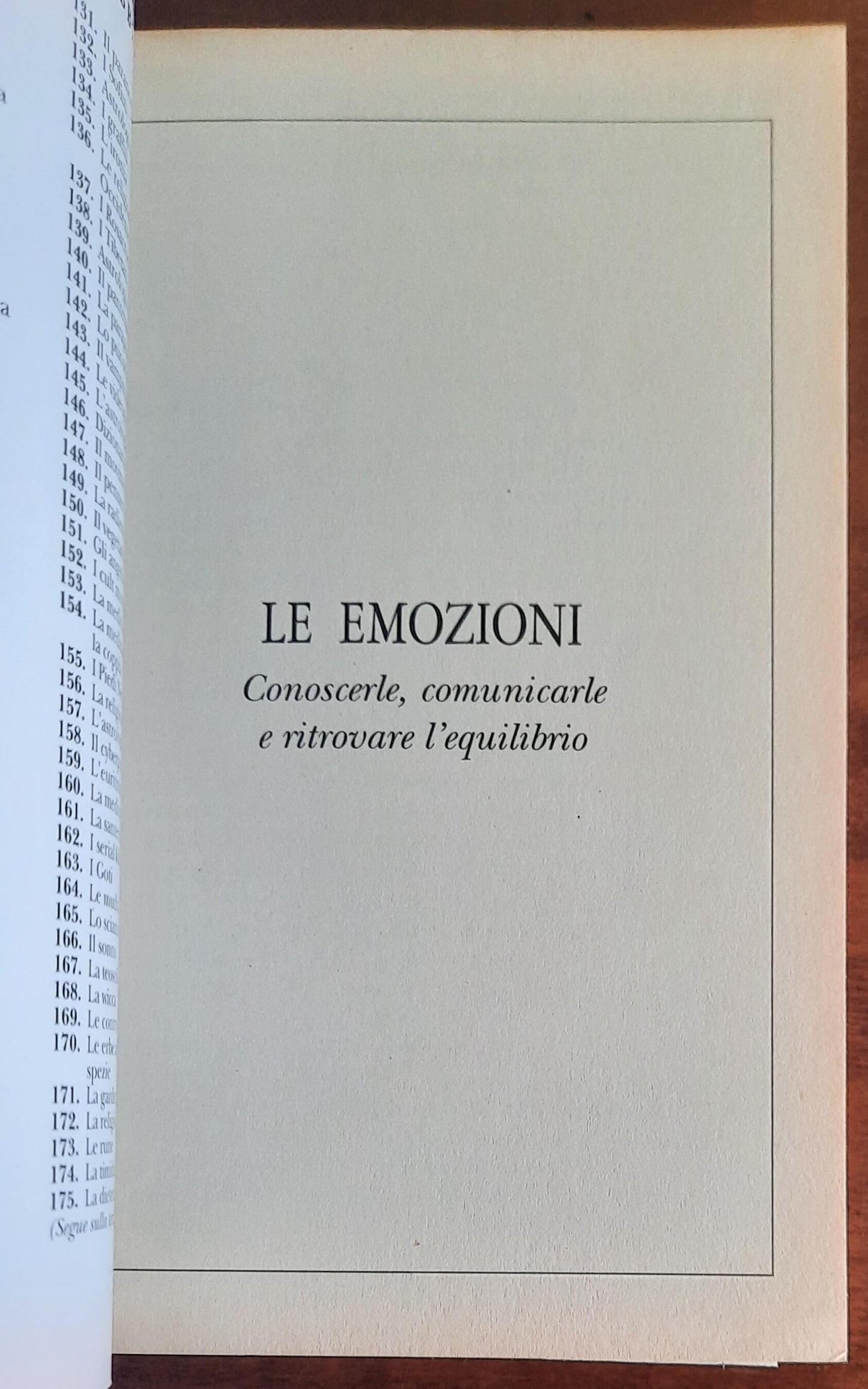 Le emozioni. Conoscerle, comunicarle e ritrovare l’equilibrio