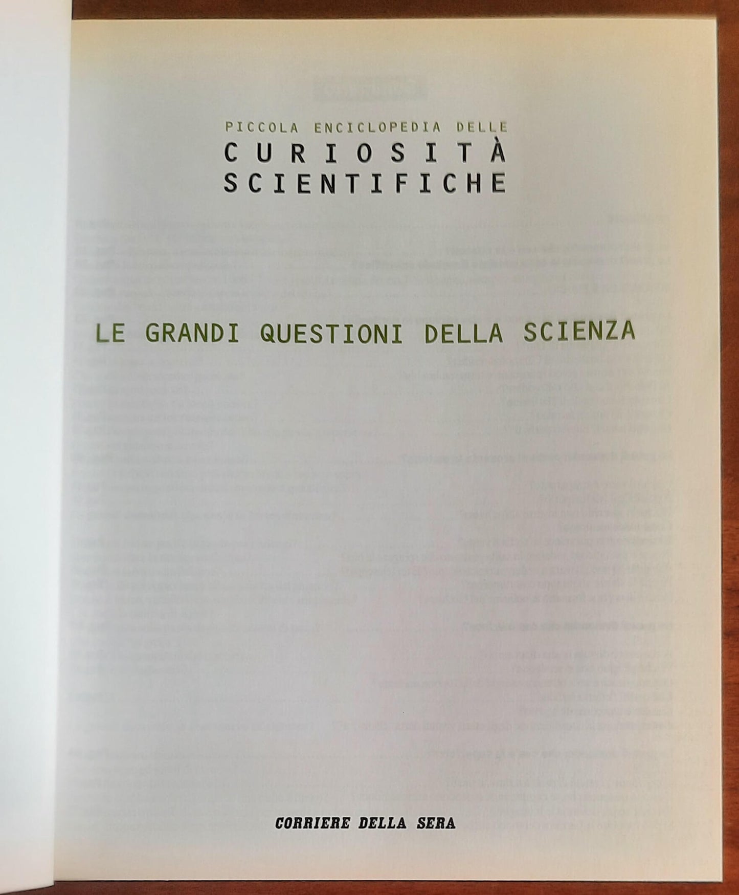 Le grandi questioni della scienza - Focus - Corriere Della Sera