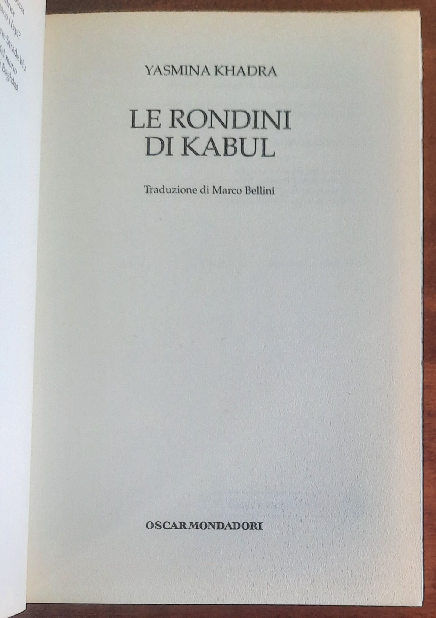 Le rondini di Kabul - Mondadori Oscar