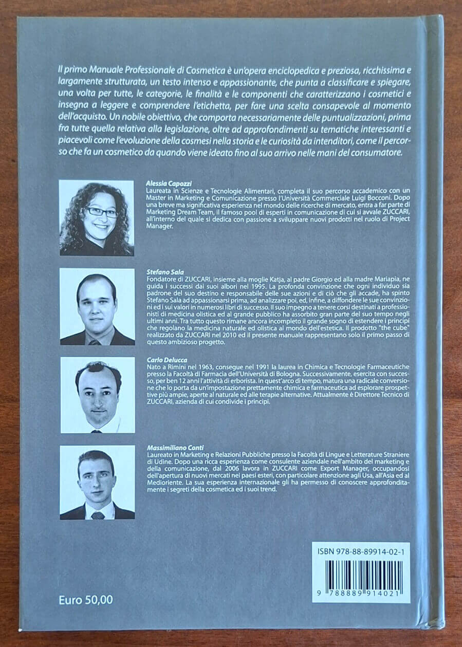 Manuale professionale di cosmetica - Edizioni Zuccari