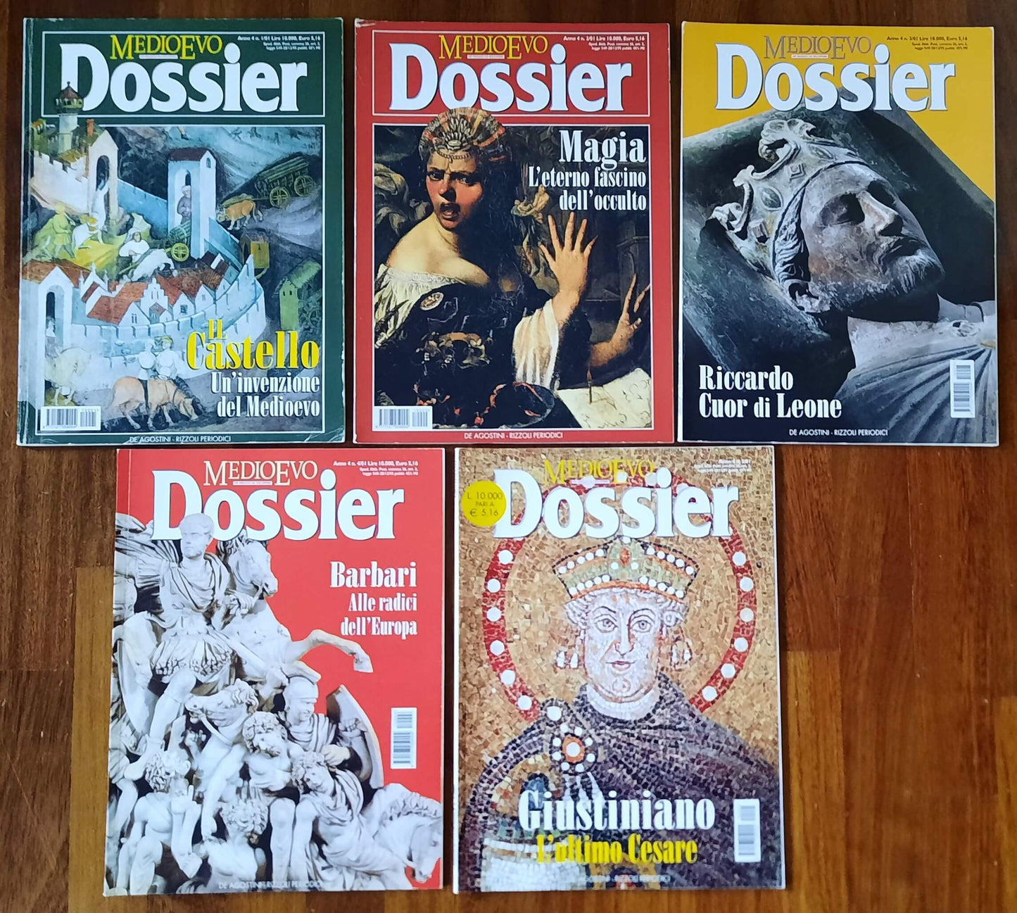 Medioevo Dossier Gen - Feb - Mar - Apr - Mag 2001 - (5 riviste)