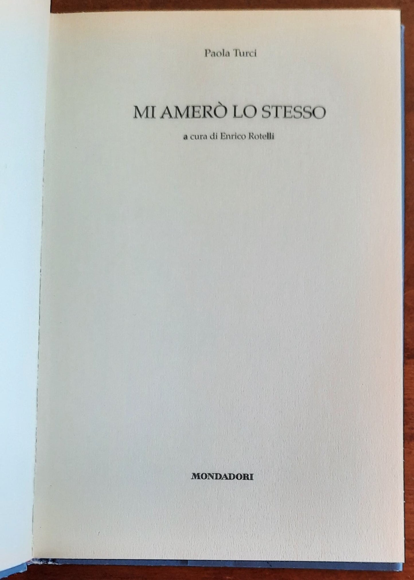 Mi amero' lo stesso - di Paola Turci
