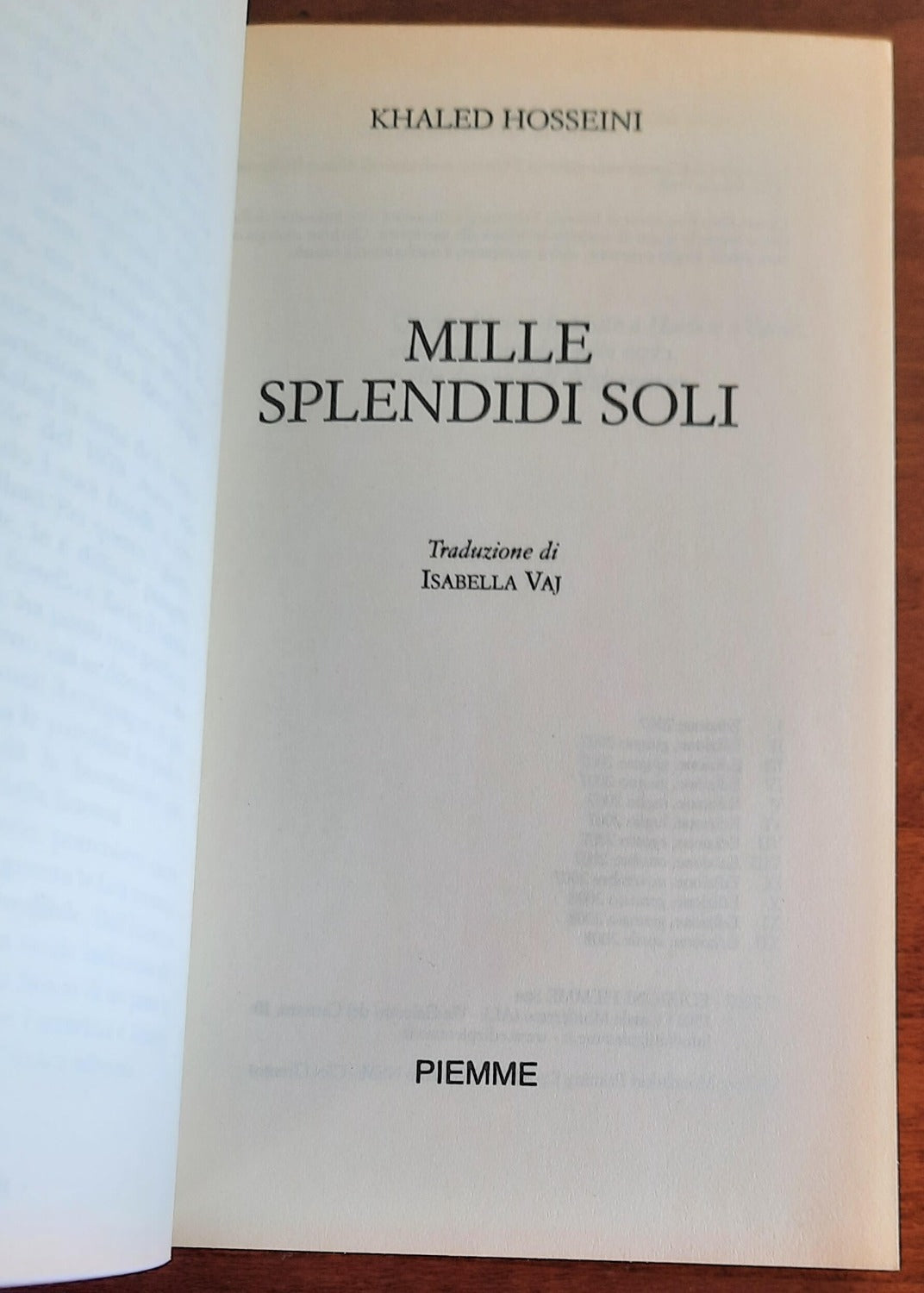 Mille splendidi soli