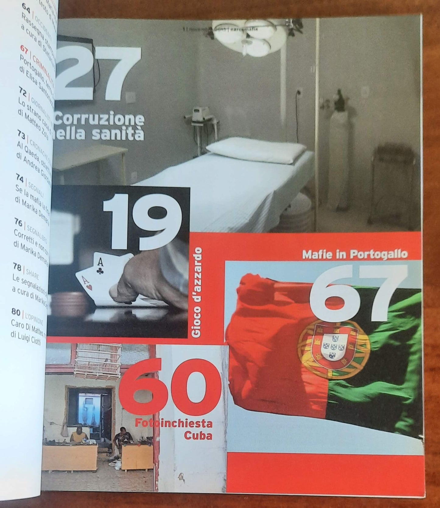 Narcomafie n. 11 - 2013 - Camici trasparenti. Lotta alla corruzione contro le inefficienze della sanità