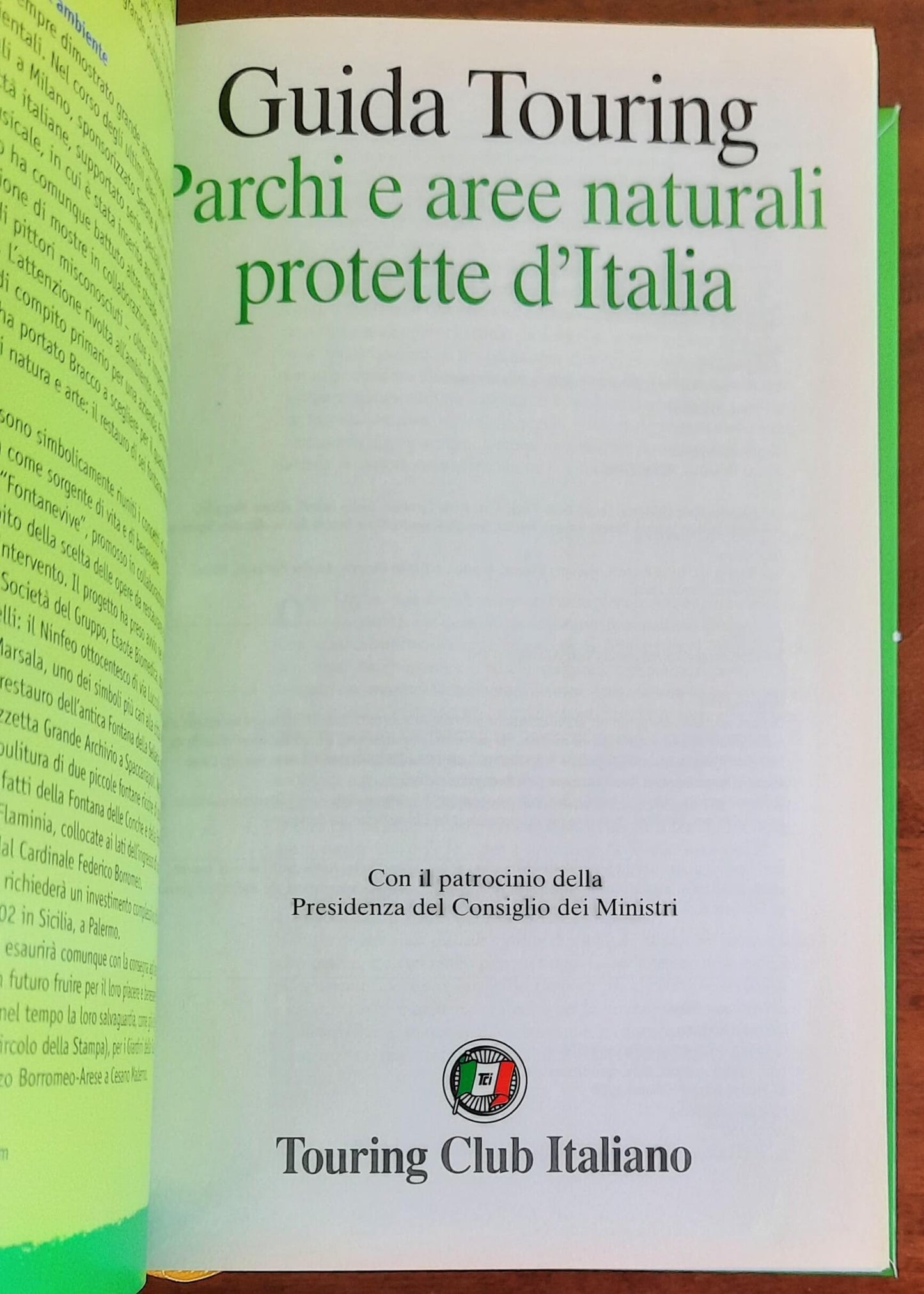 Parchi e aree naturali protette d’Italia - Touring Club