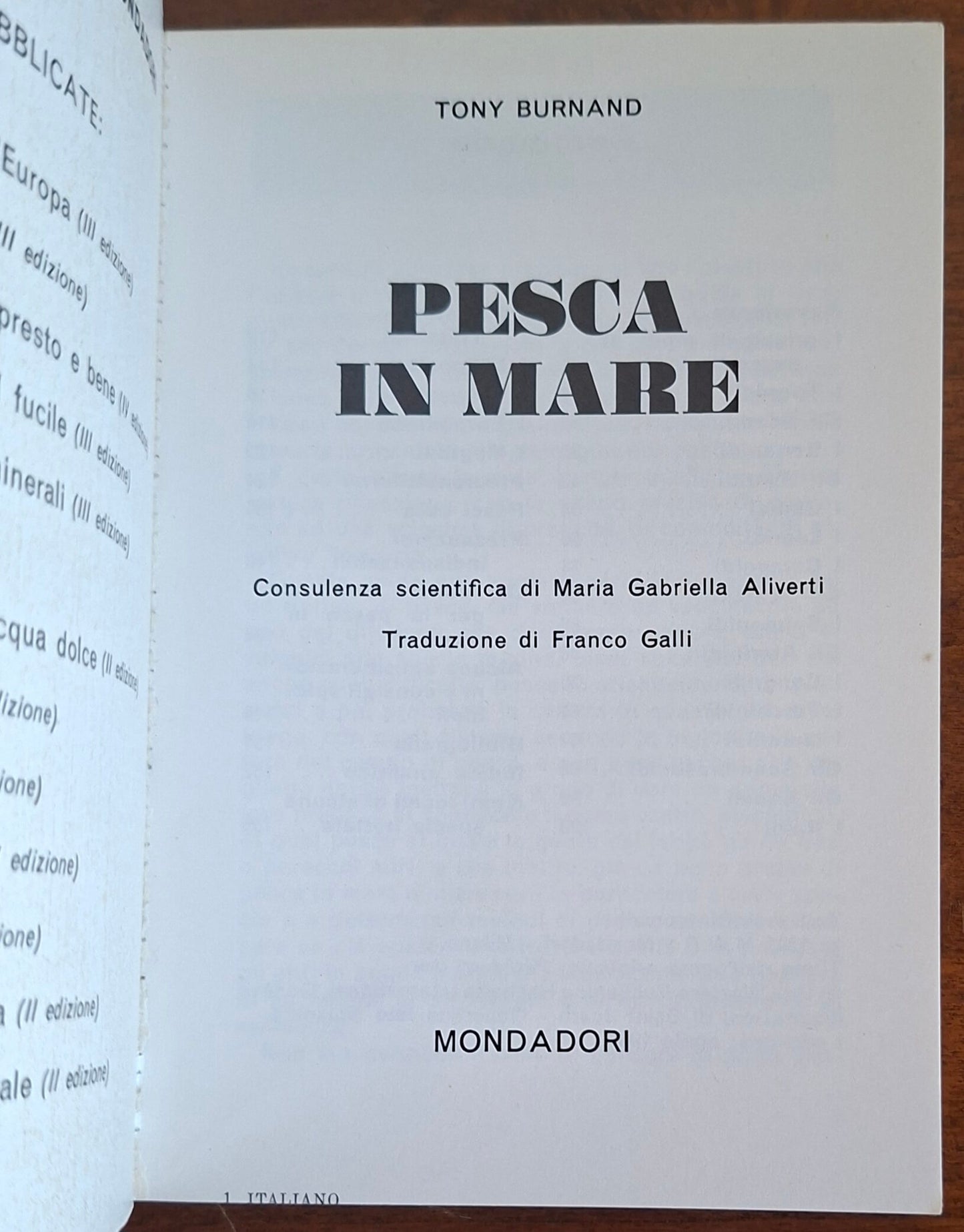 Pesca in mare - Piccole Guide Mondadori