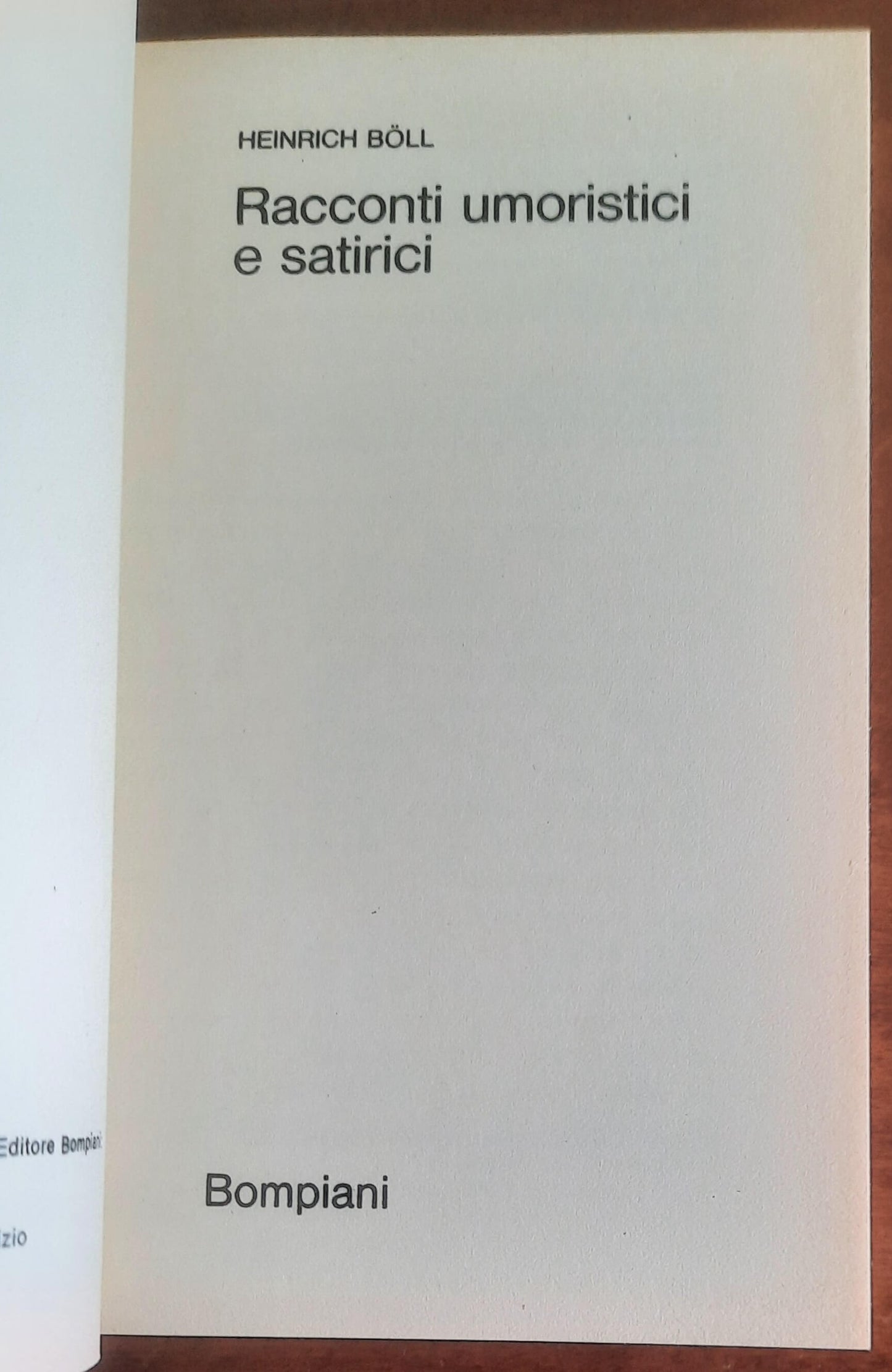 Racconti umoristici e satirici - di Heinrich Boll