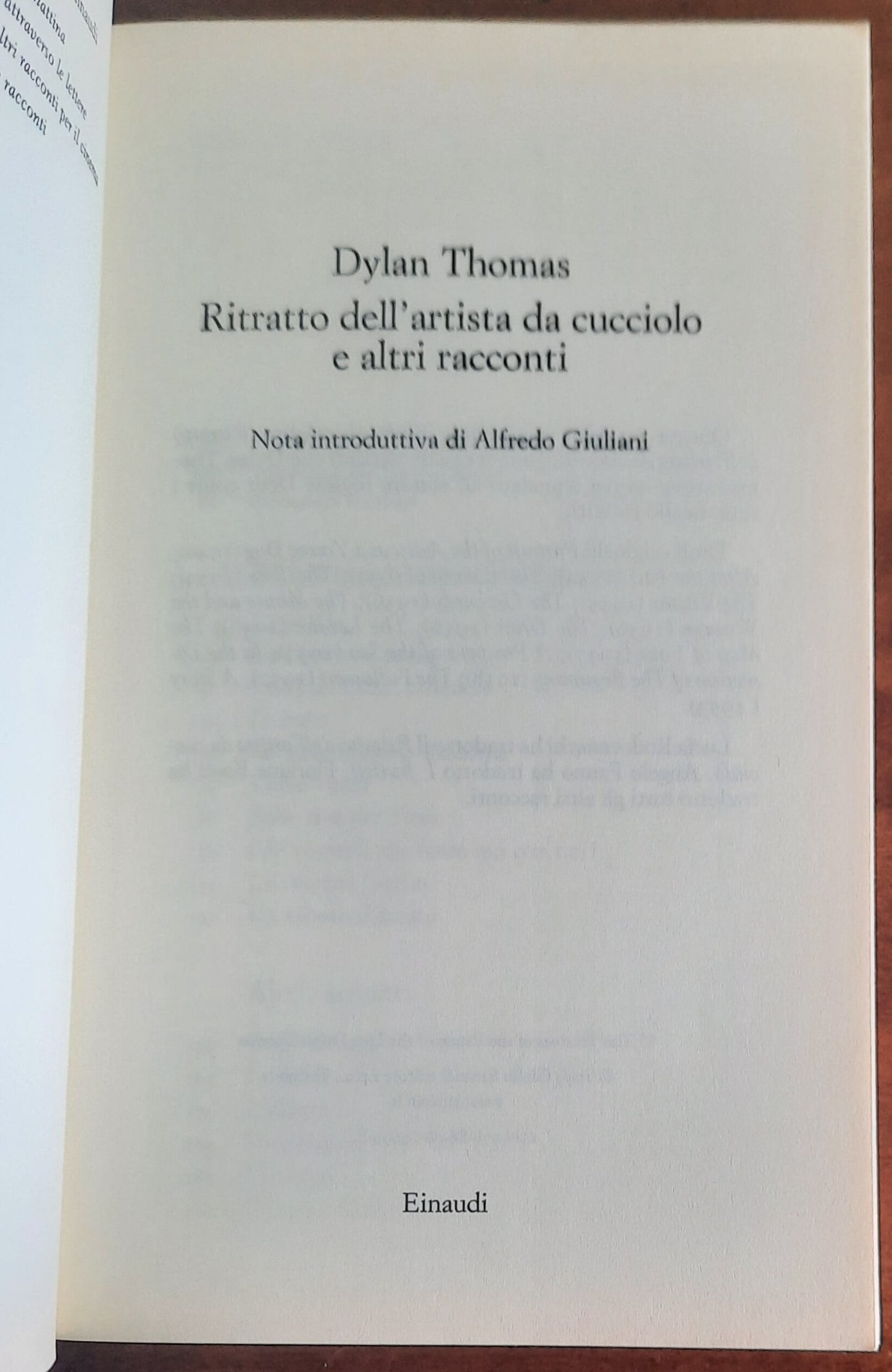 Ritratto dell’artista da cucciolo e altri racconti - Einaudi