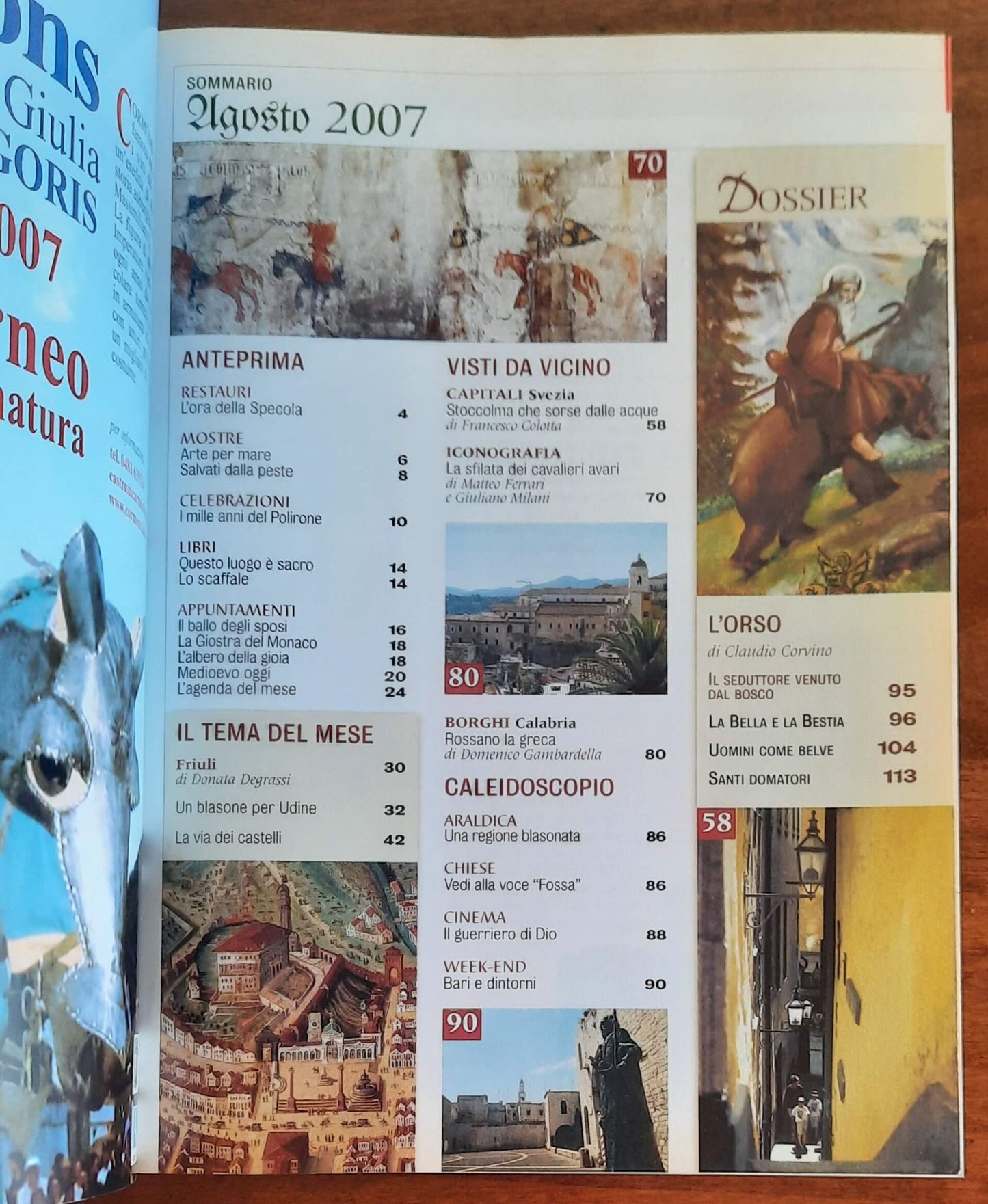 Rivista Medioevo n. 127 - Agosto 2007 - L'orso nell'immaginario medievale