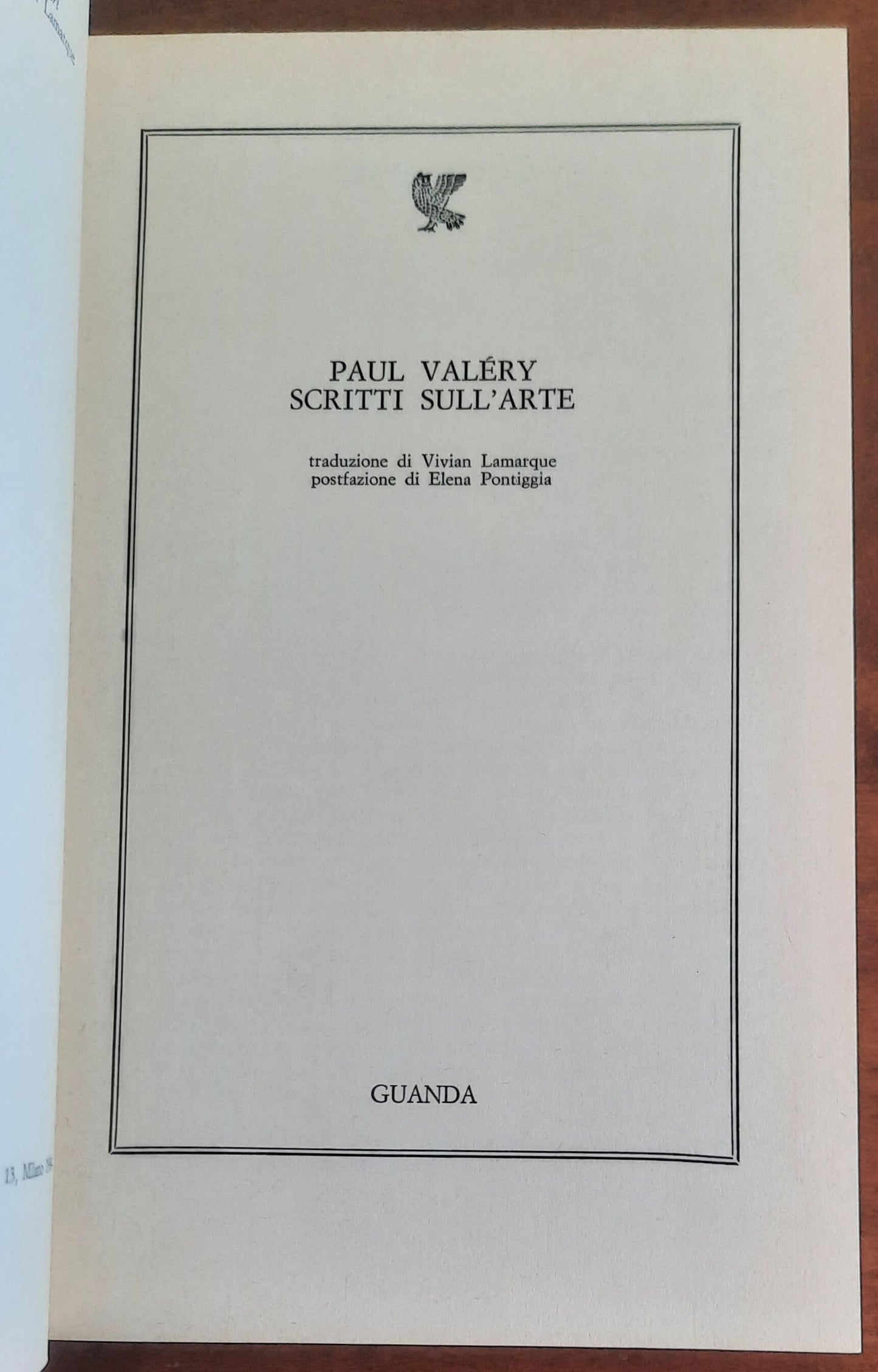Scritti sull’arte - di Paul Valery - Guanda