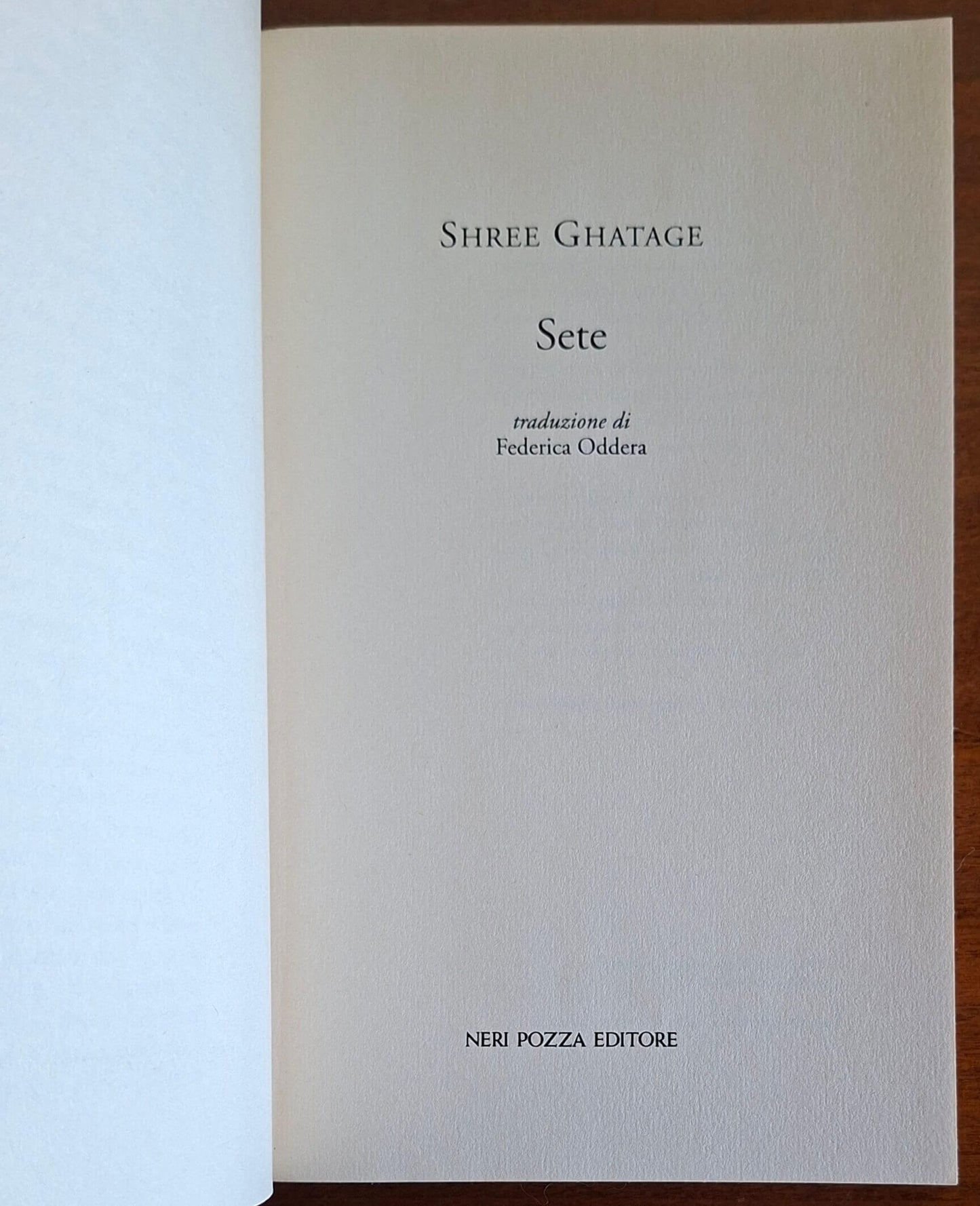 Sete - di Shree Ghatage - Neri Pozza