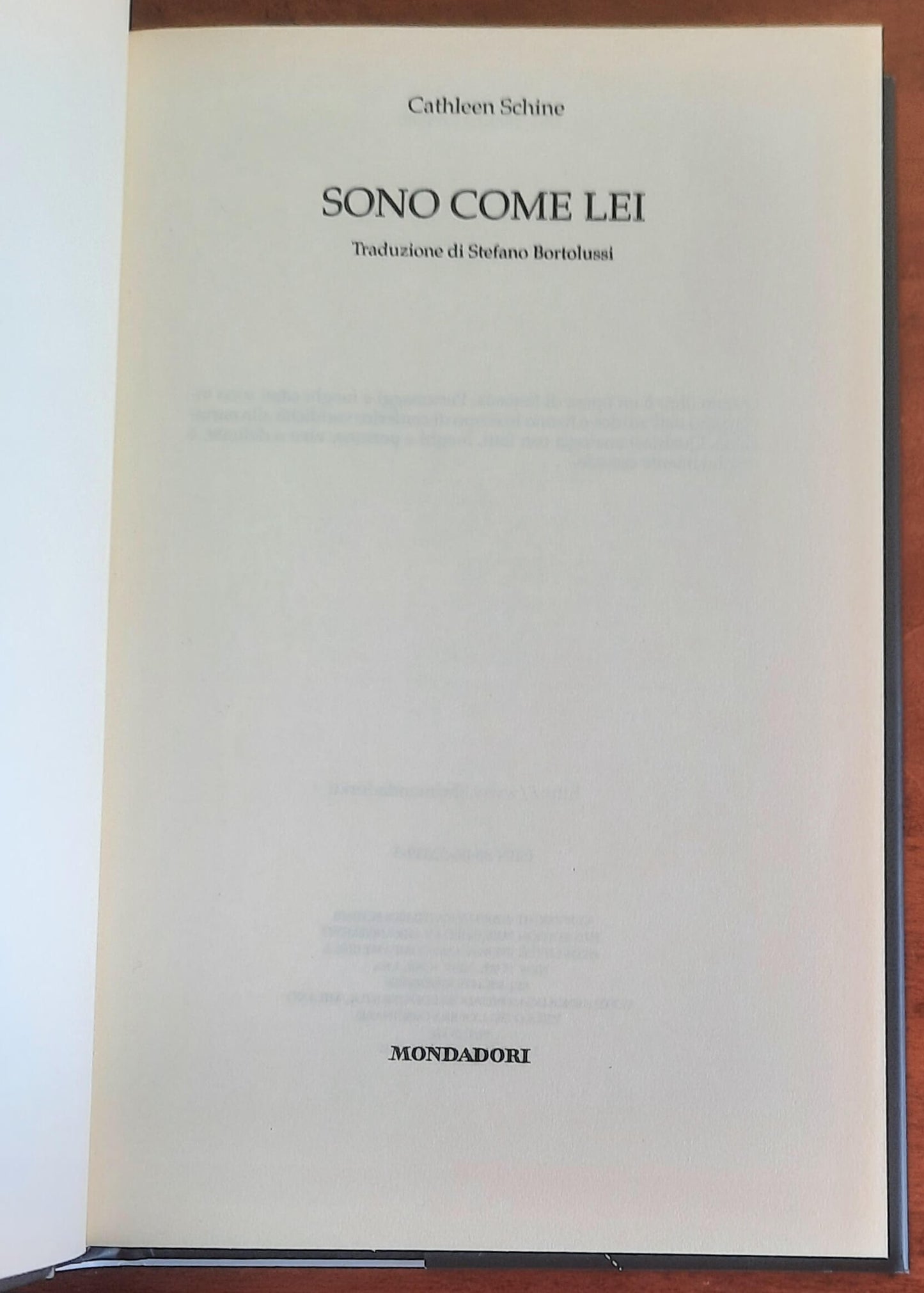 Sono come Lei - di Cathleen Schine - Mondadori