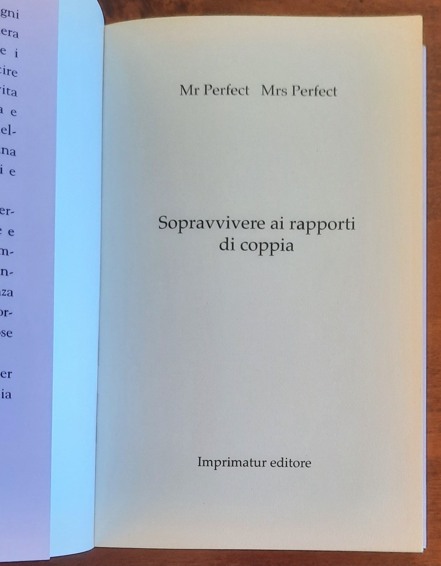 Sopravvivere ai rapporti di coppia. Guida semiseria - Imprimatur