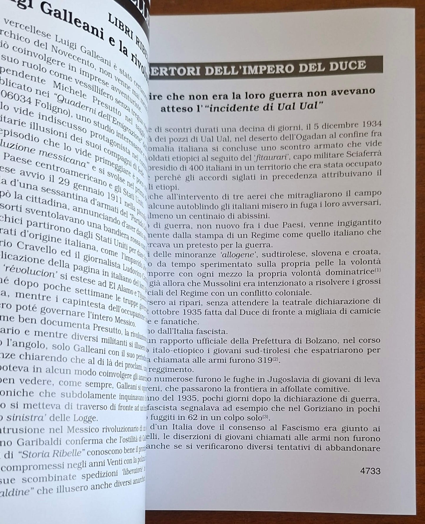 Storia Ribelle n. 50 - I disertori dell'Impero del Duce