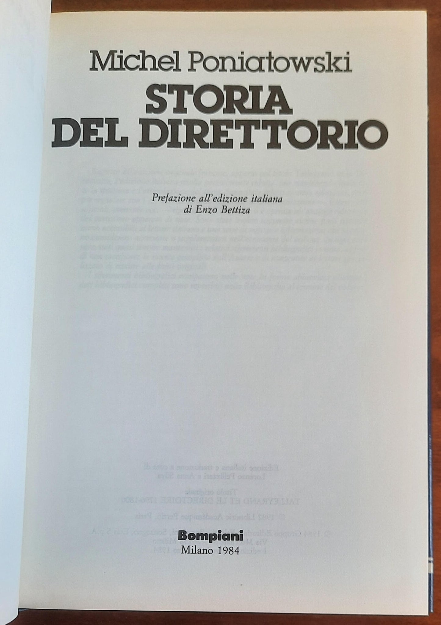 Storia del Direttorio da Talleyrand a Napoleone la fine della Rivoluzione Francese