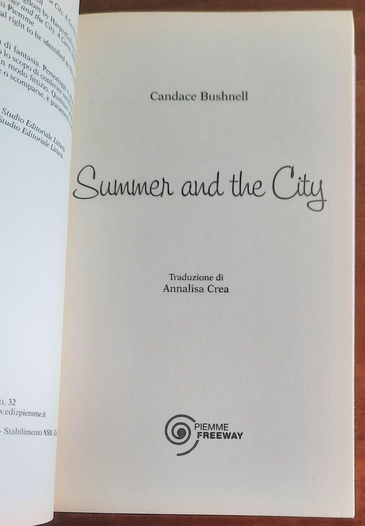 Summer and the City - di Candace Bushnell - Piemme