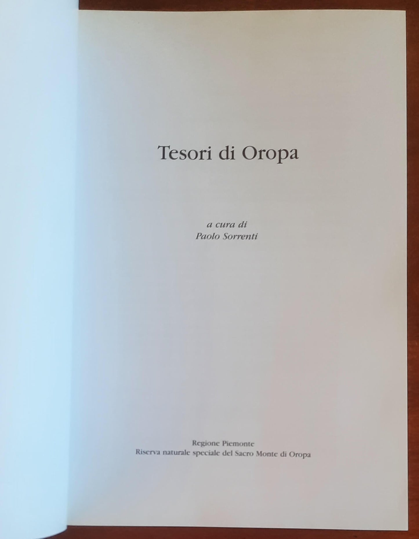 Tesori di Oropa - Paolo Sorrenti (a Cura Di) - Regione Piemonte