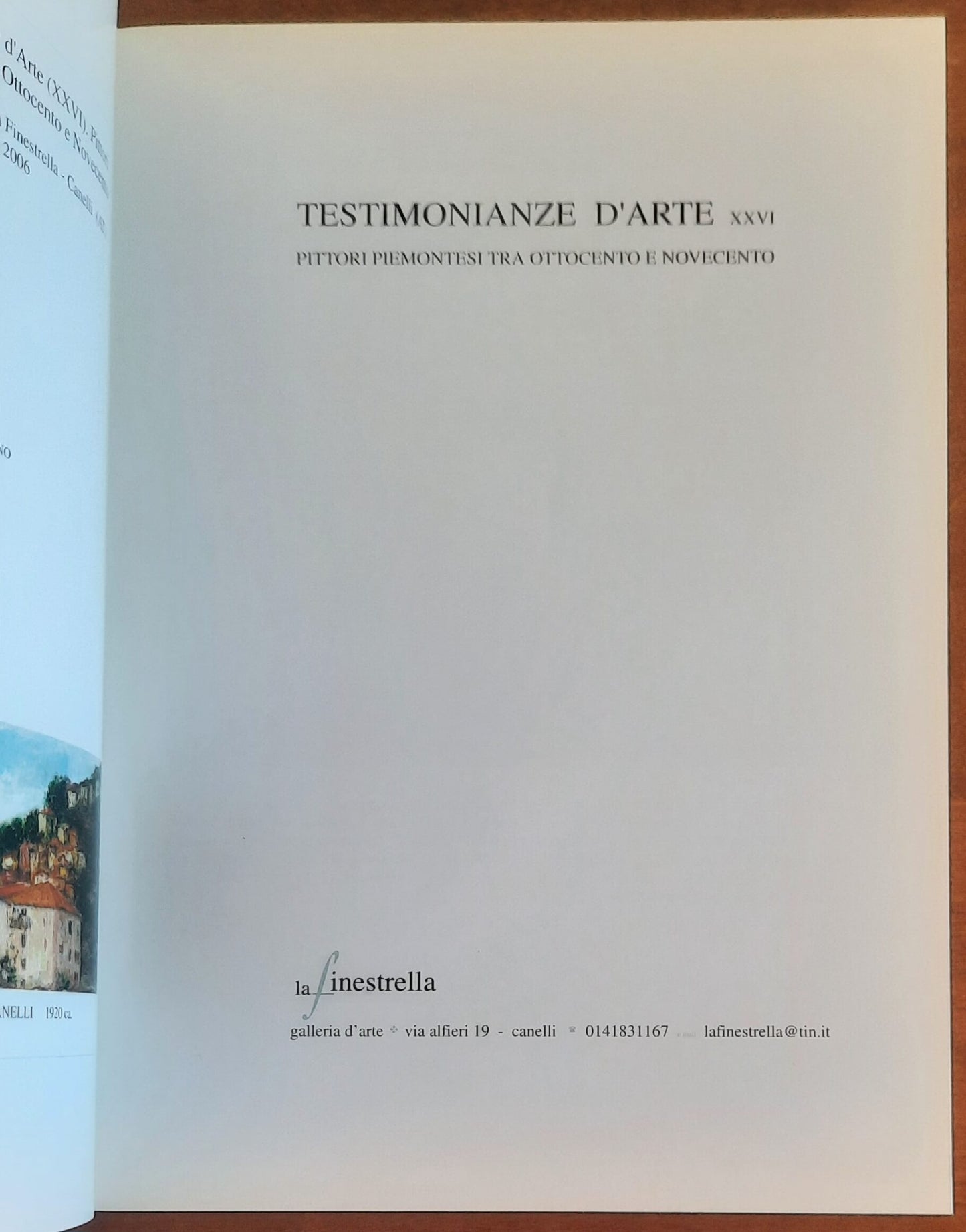 Testimonianze d’arte (XXVI). Pittori piemontesi tra Ottocento e Novecento