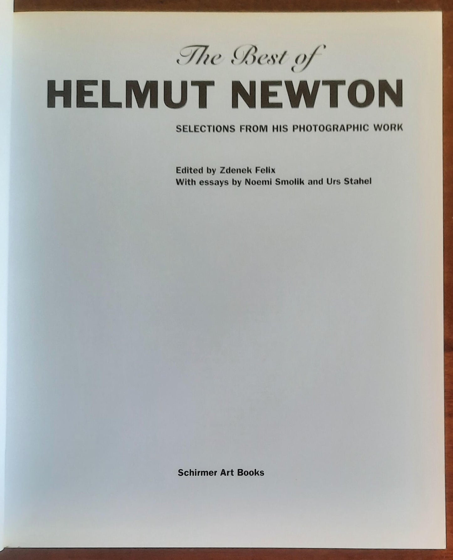 The best of Helmut Newton. Selections from his photographic work