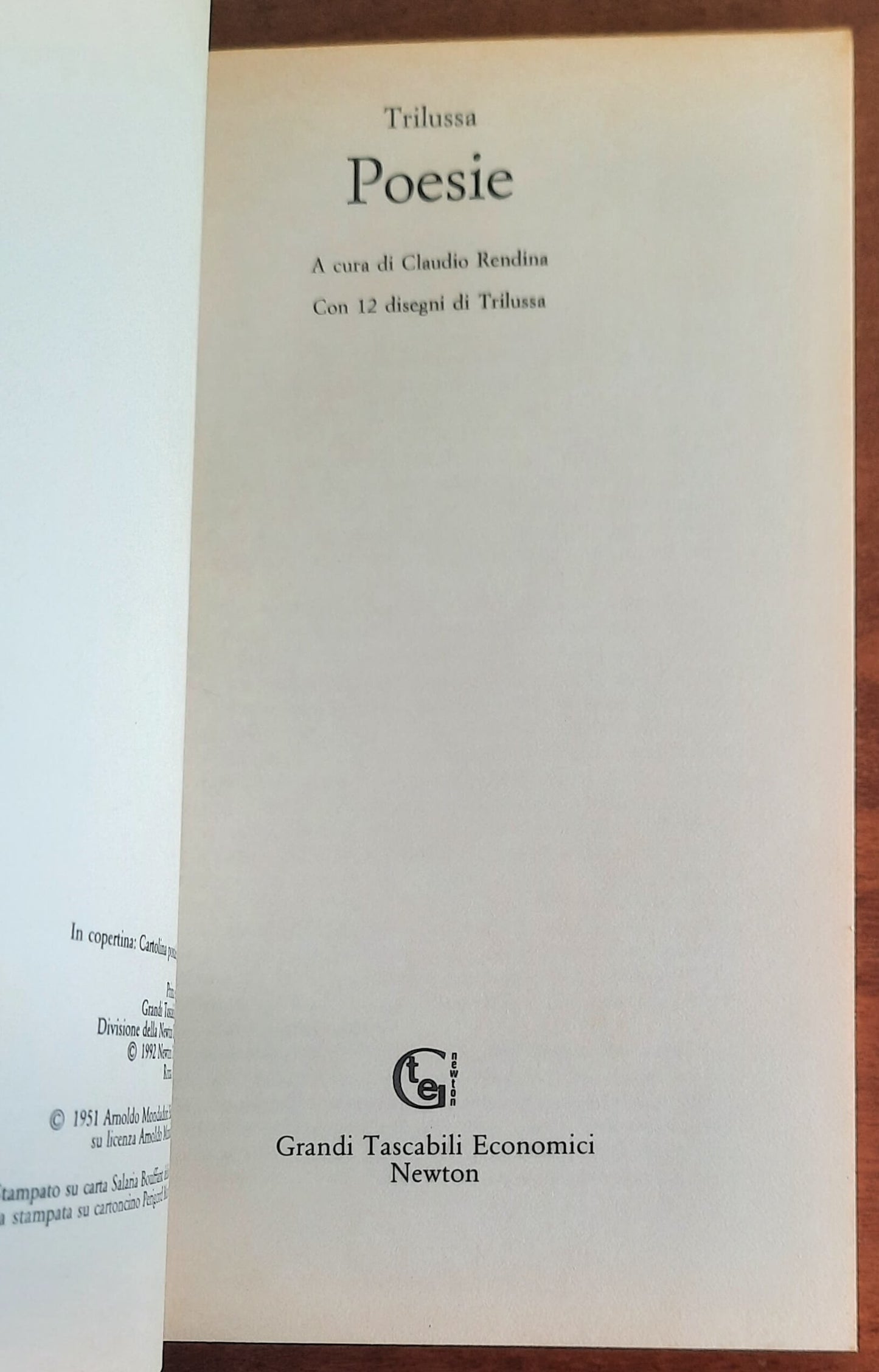 Trilussa Poesie - Newton Compton