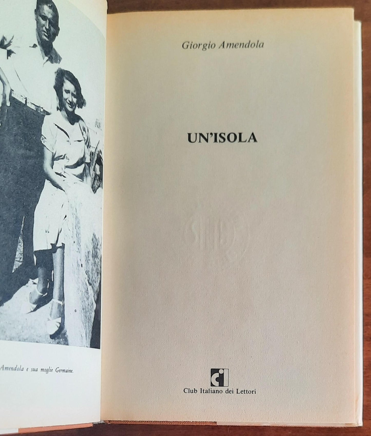Un’isola - di Giorgio Amendola - Libreria Biellese