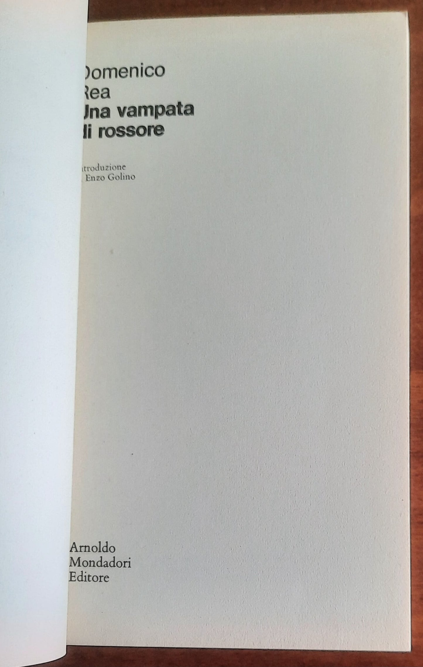 Una vampata di rossore - di Domenico Rea