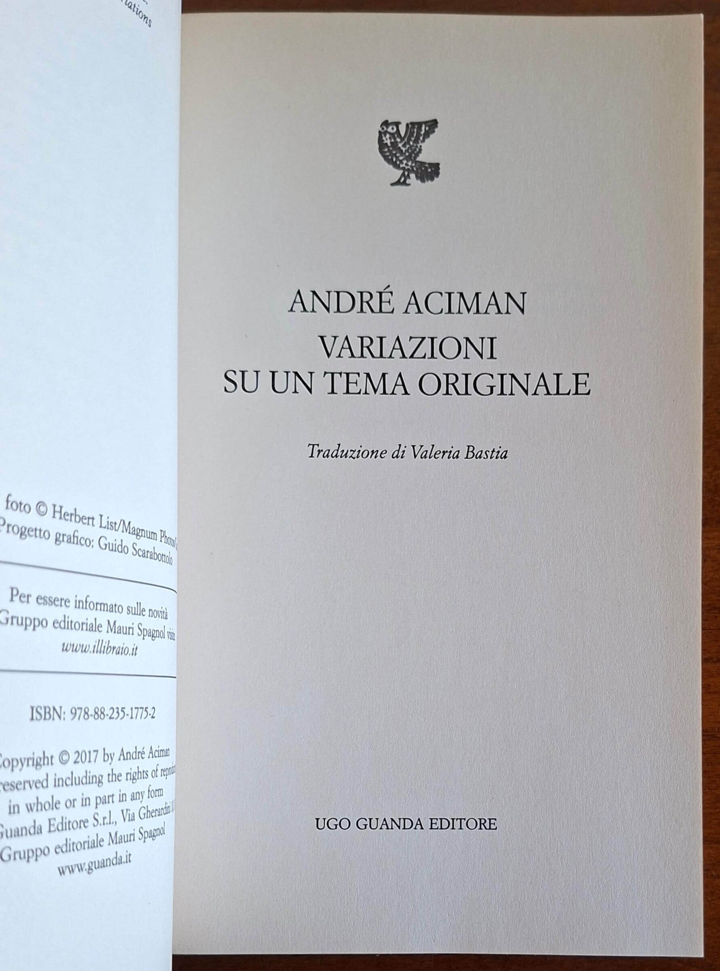 Variazioni su un tema originale - Andre Aciman - Guanda