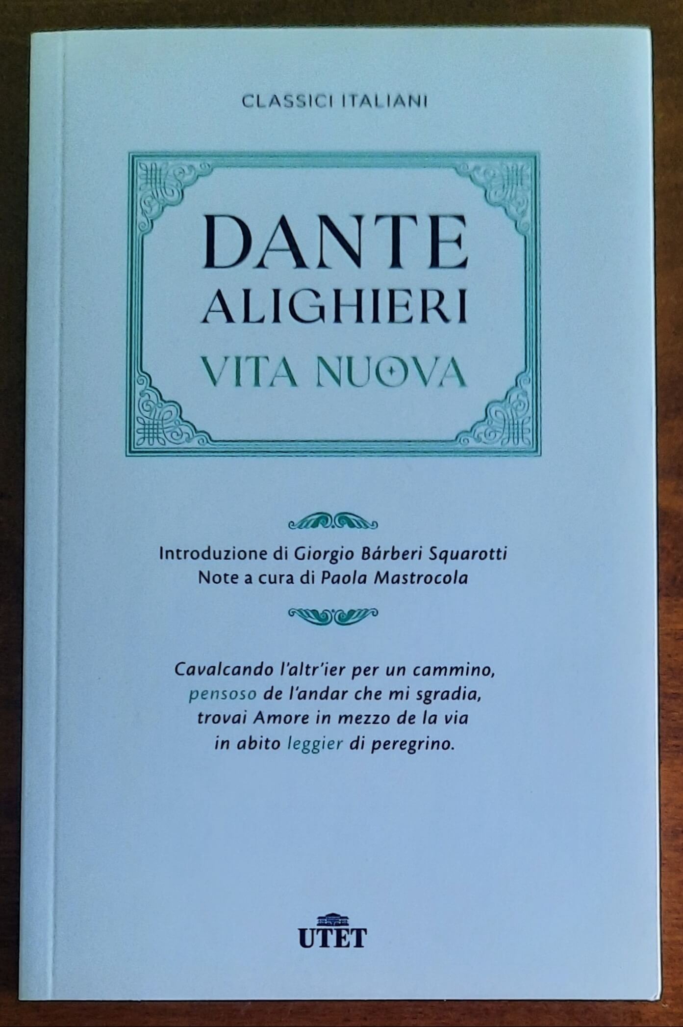 Vita nuova - Dante Alighieri - UTET – Libreria Biellese