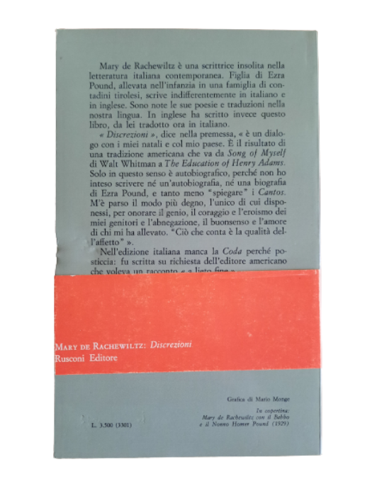 Discrezioni. Storia di un’educazione - Libreria Biellese