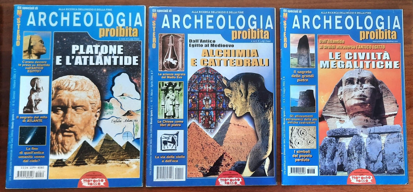 3 Riviste Archeologia Proibita n.6 - n.10 - n.11