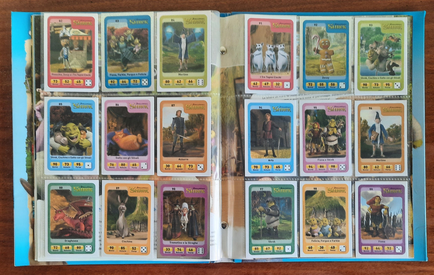 Album figurine Esselunga Dream Works Eroi