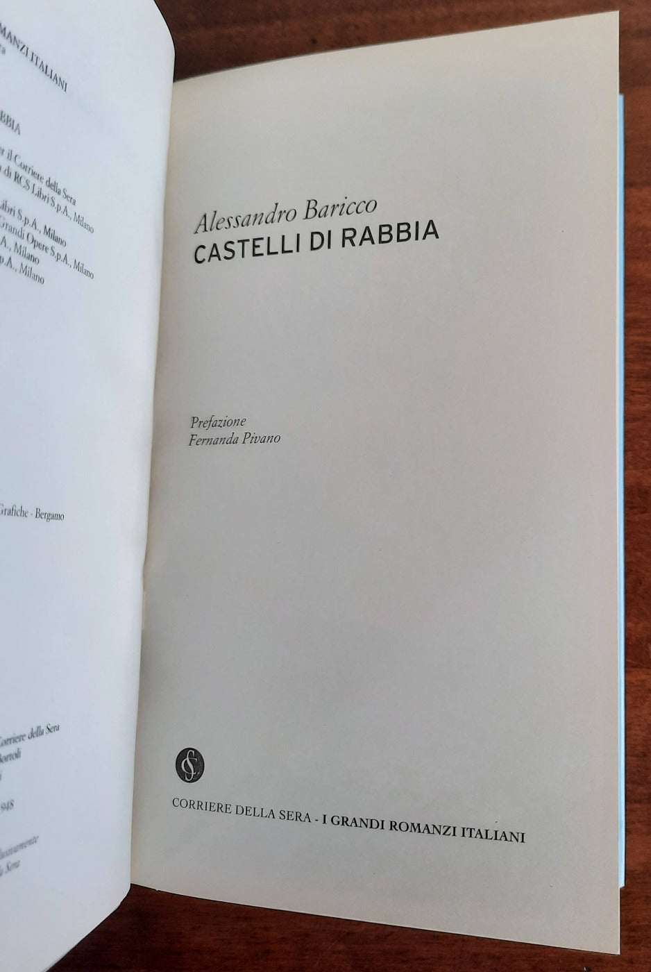 Castelli di rabbia - di Alessandro Baricco - 2003 - Libreria Biellese
