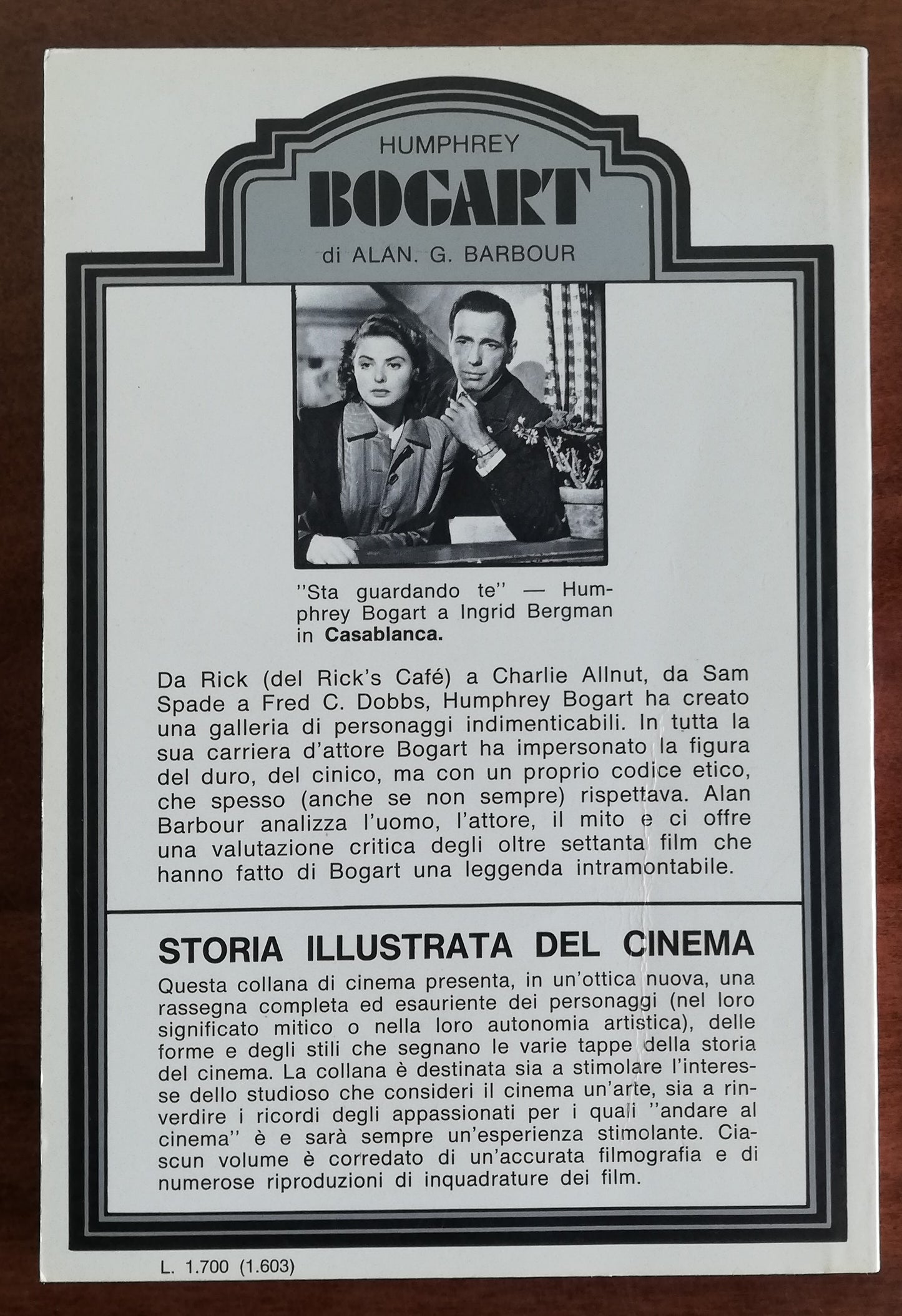 Humprey Bogart - Milano Libri Edizioni - Libreria Biellese