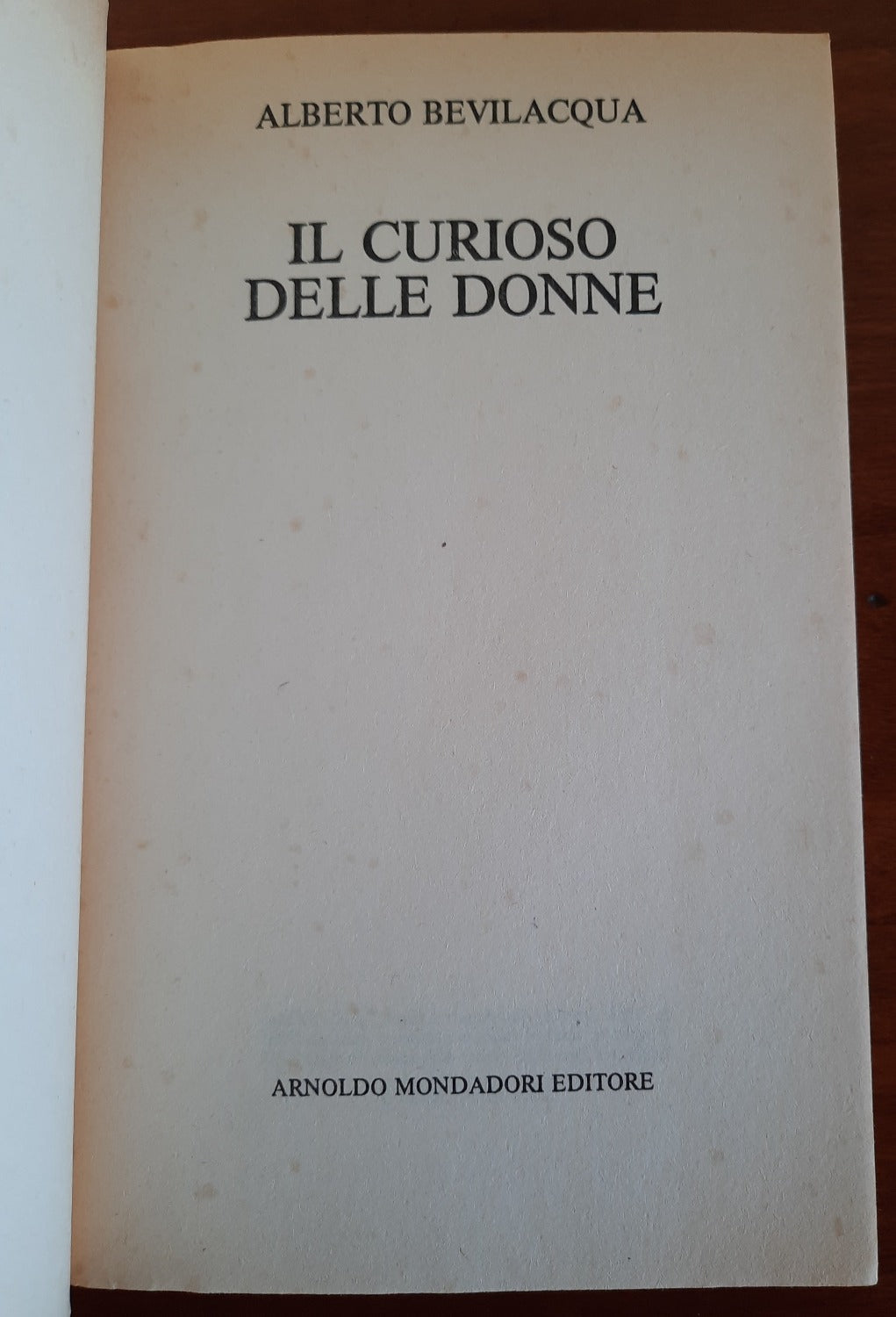 Il curioso delle donne - Libreria Biellese