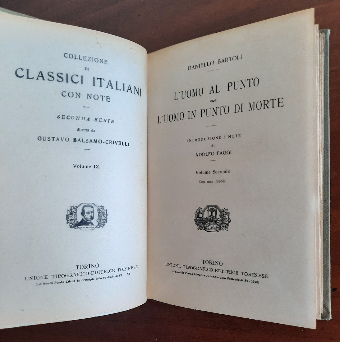 L’uomo al punto cioè L’uomo in punto di morte - in 2 volumi