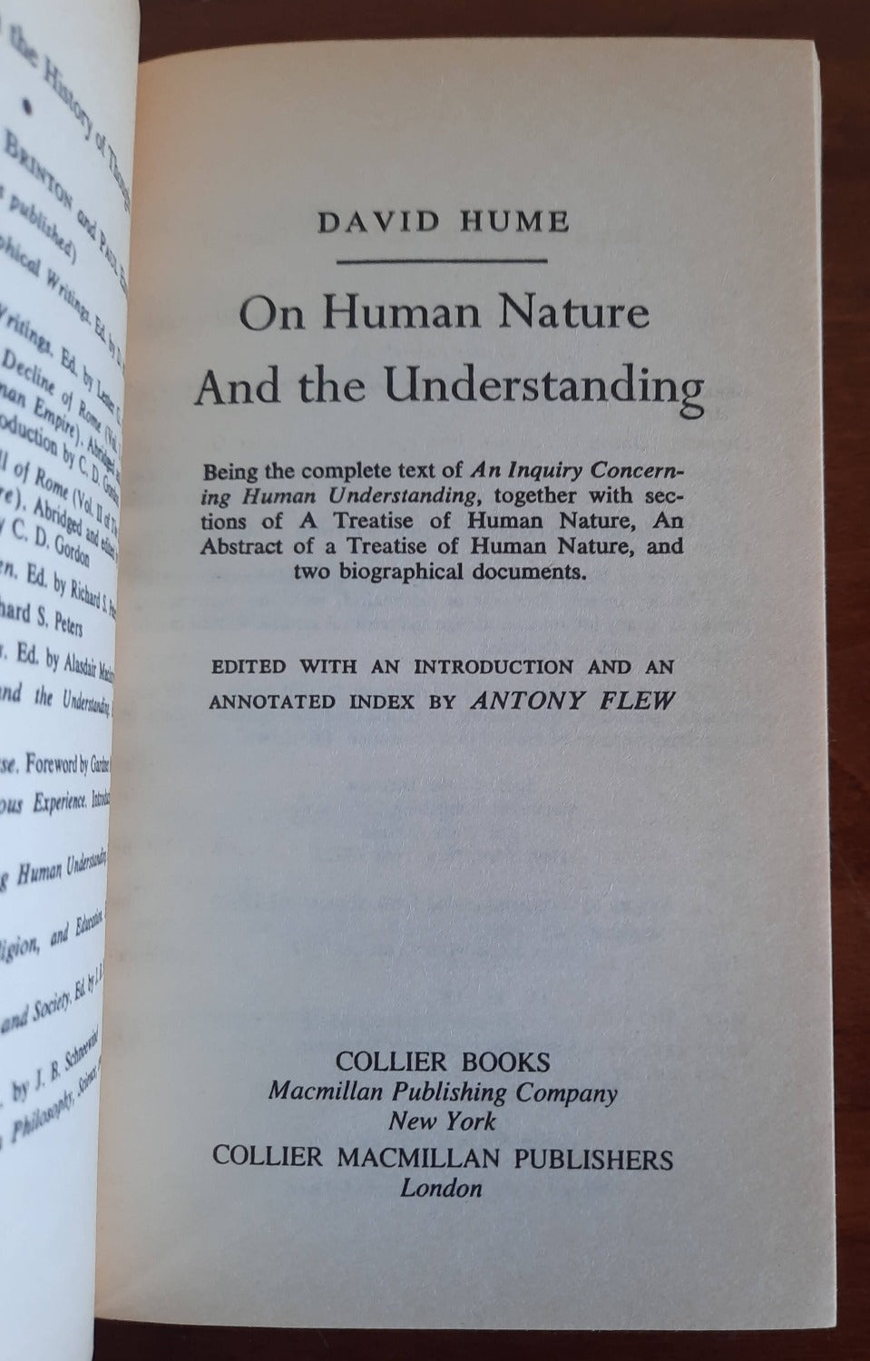 On Human Nature and the Understanding