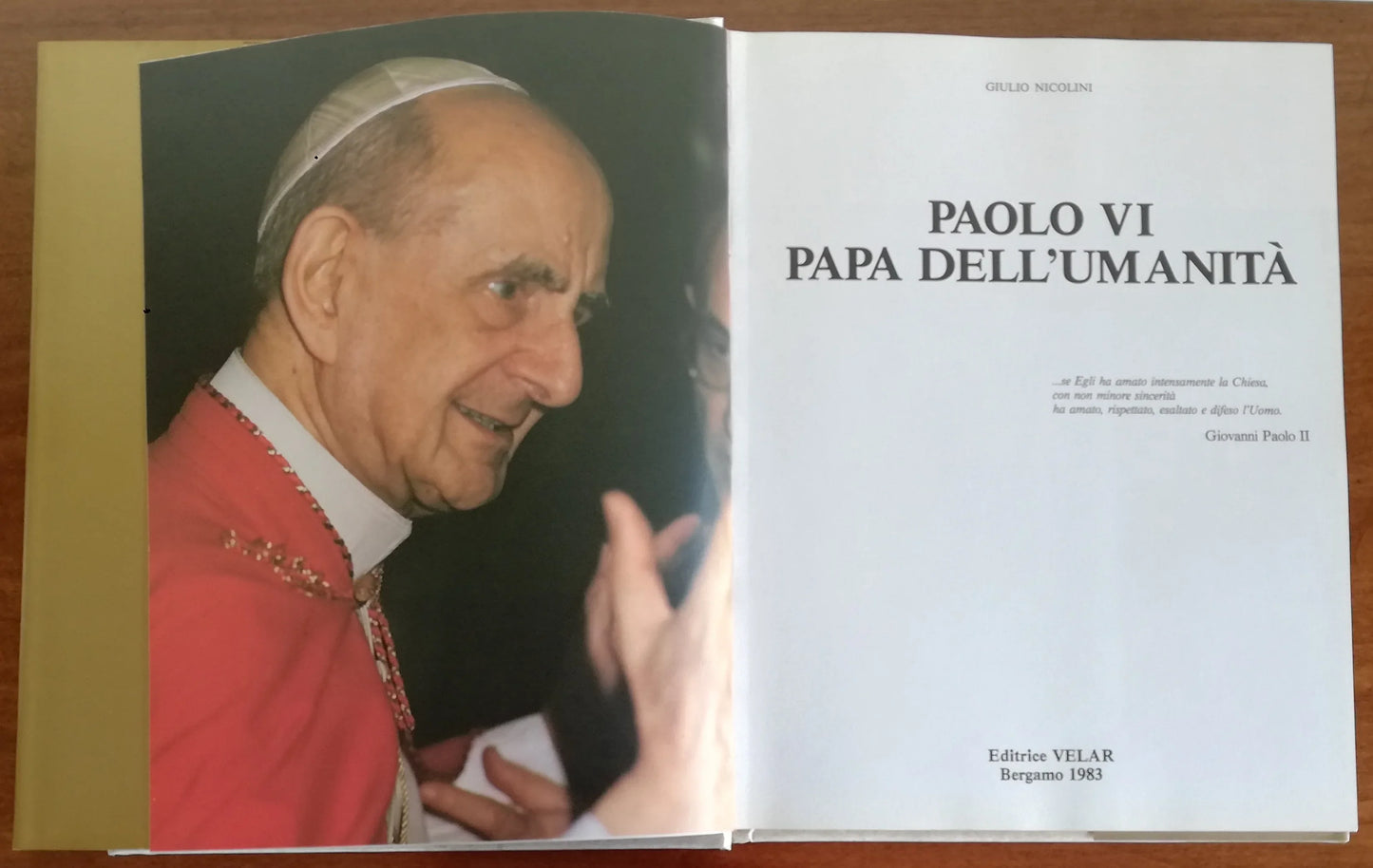 Paolo VI Papa dell'umanità - Editrice Velar - Libreria Biellese