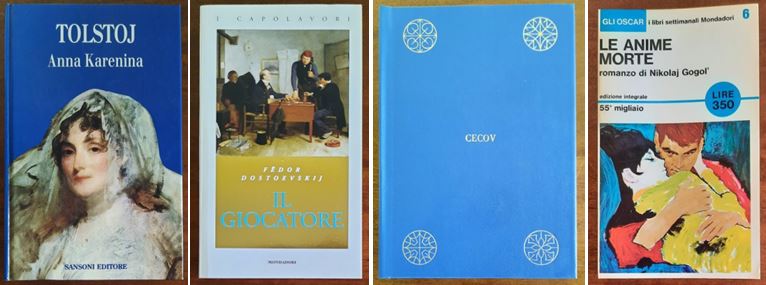 4 Classici della Letteratura Russa dell'Ottocento: Anna Karenina, Il Giocatore, Il Duello, Le Anime Morte