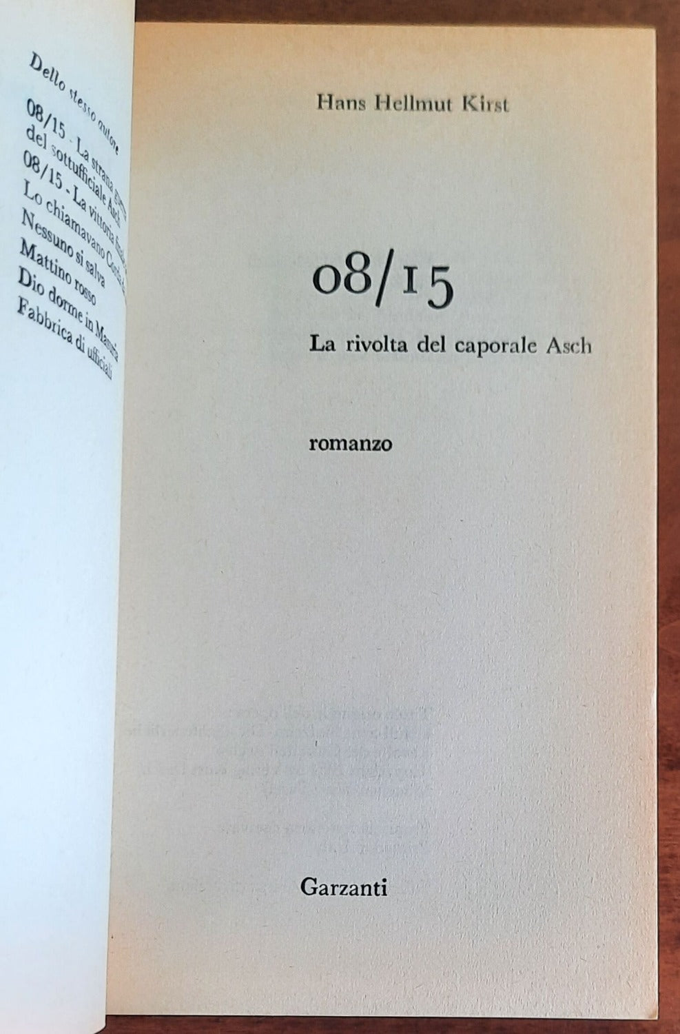 08/15. La rivolta del caporale Asch