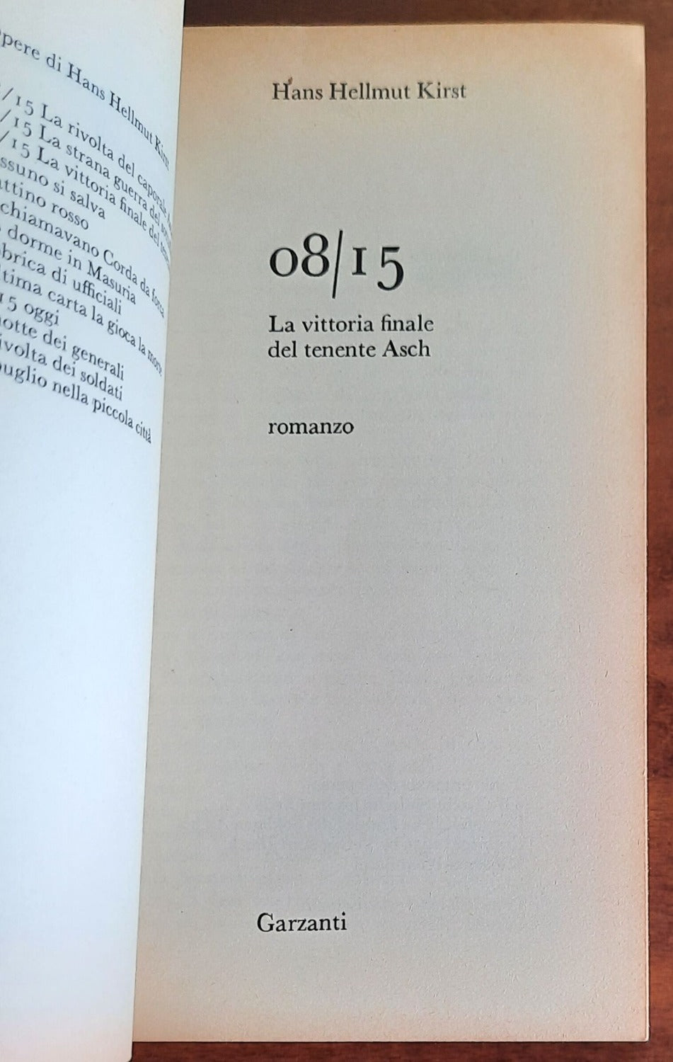 08/15. La vittoria finale del tenente Asch