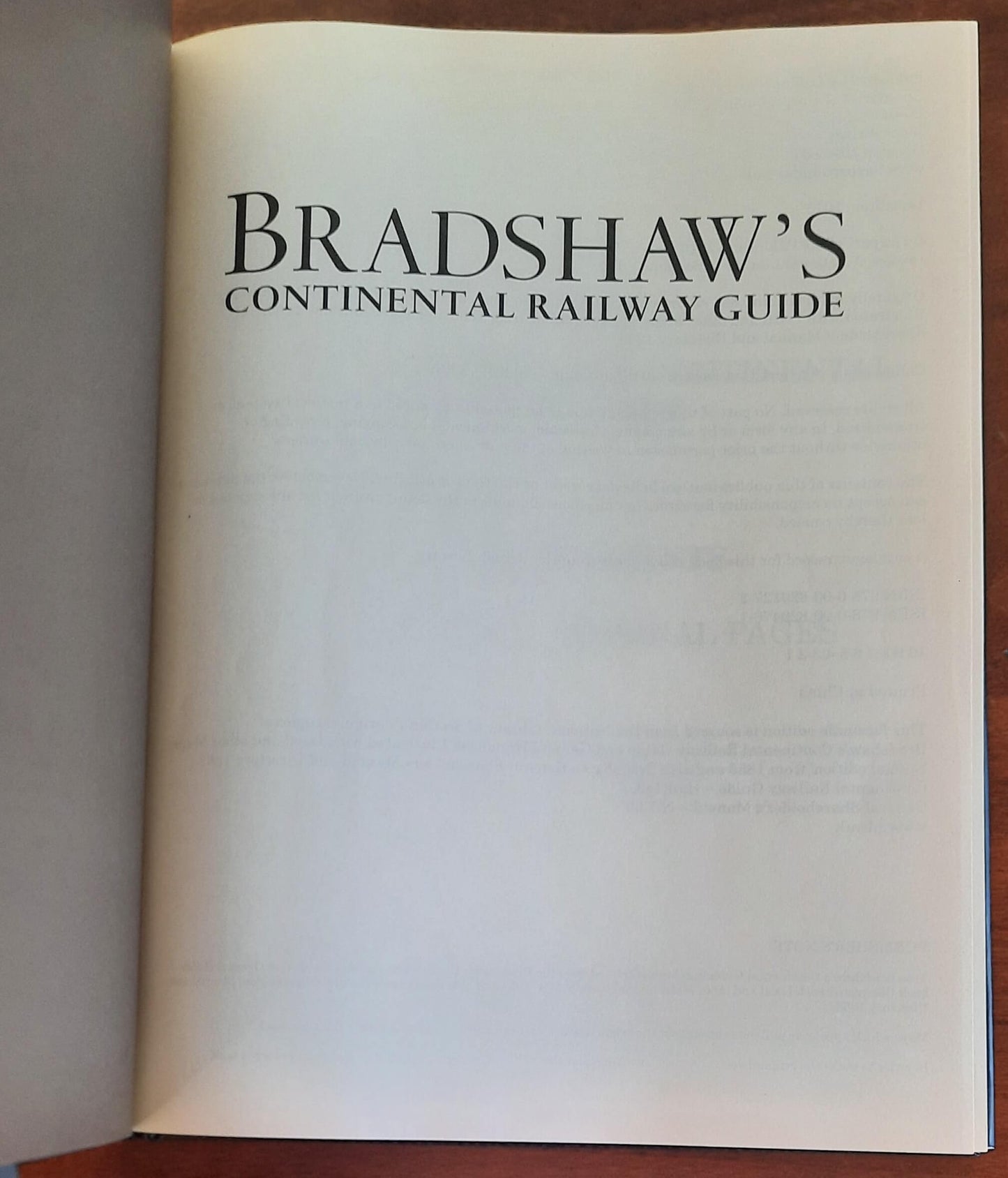 1853 Bradshaw’s Continental Railway Guide. As Featured in the TV Series Great Continental Railway Journeys