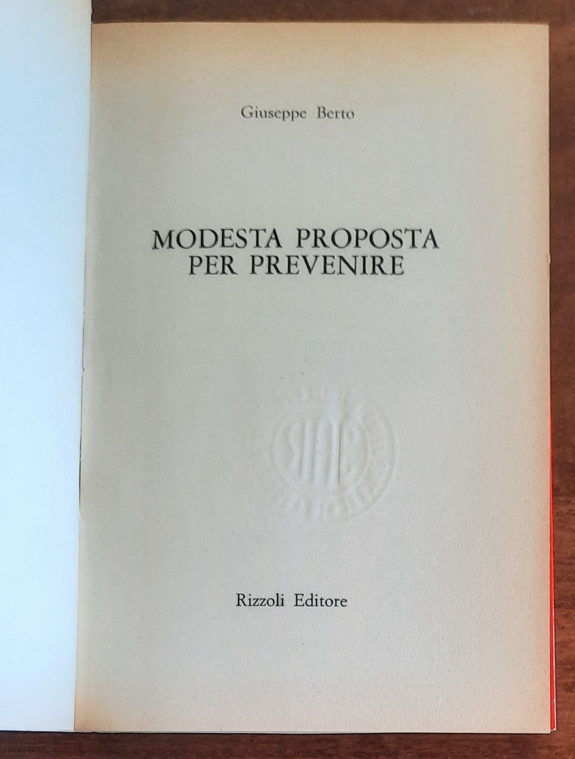 Modesta proposta per prevenire - di Giuseppe Berto