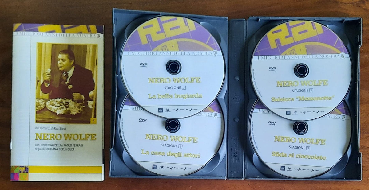 2 Cofanetti con 10 DVD complessivi: Nero Wolf - Rai Trade - Libreria Biellese