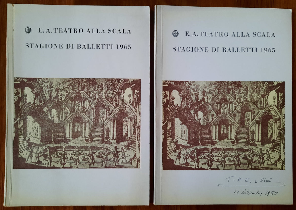 2 libretti Teatro Alla Scala - Stagione di Balletti 1965